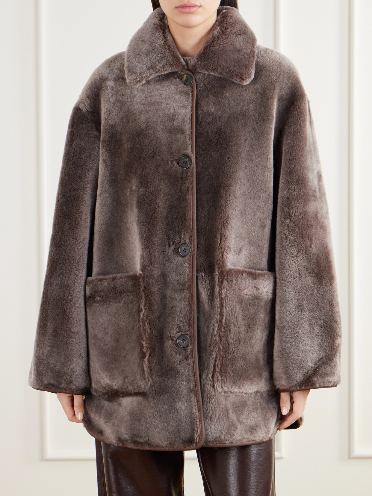 Nicola Reversible Shearling And Jacket
