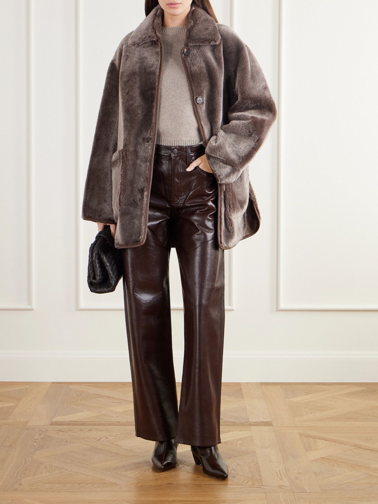 Nicola Reversible Shearling And Jacket