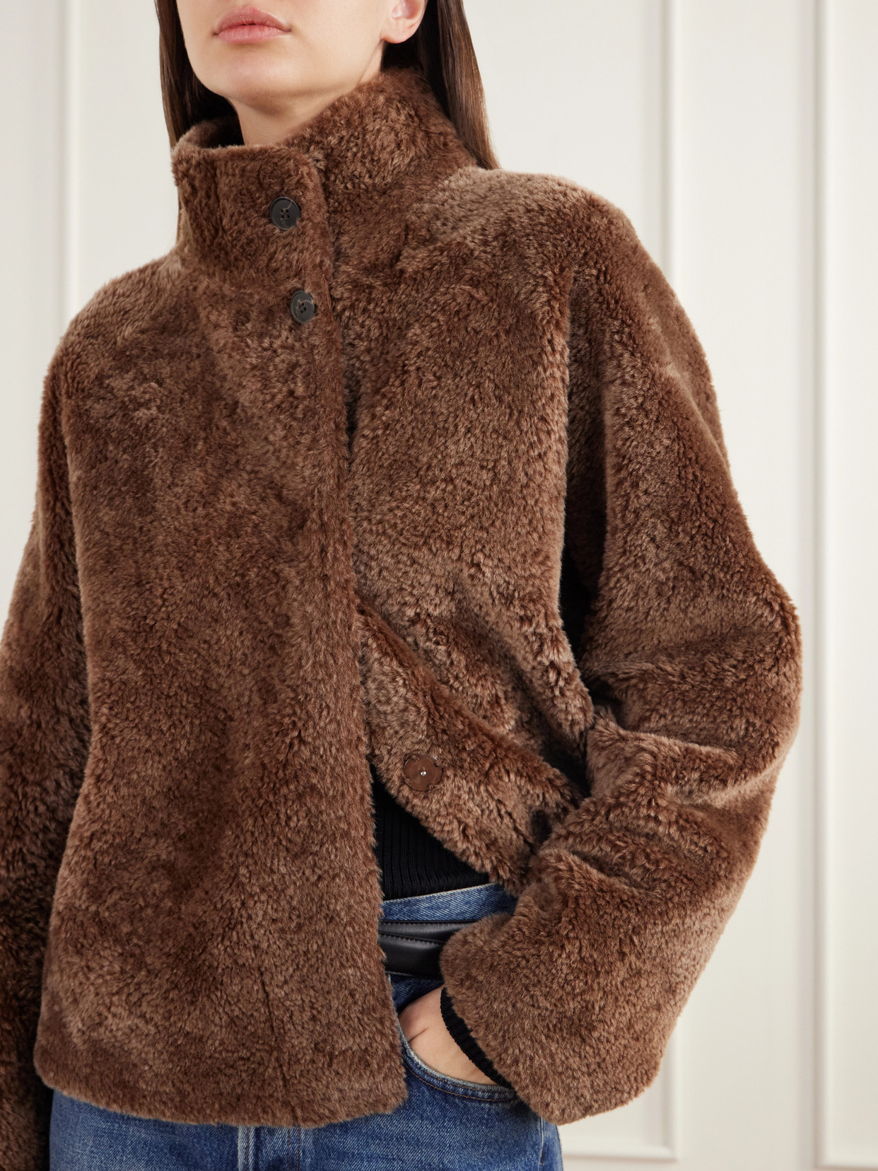 Ariana Reversible Shearling And Jacket