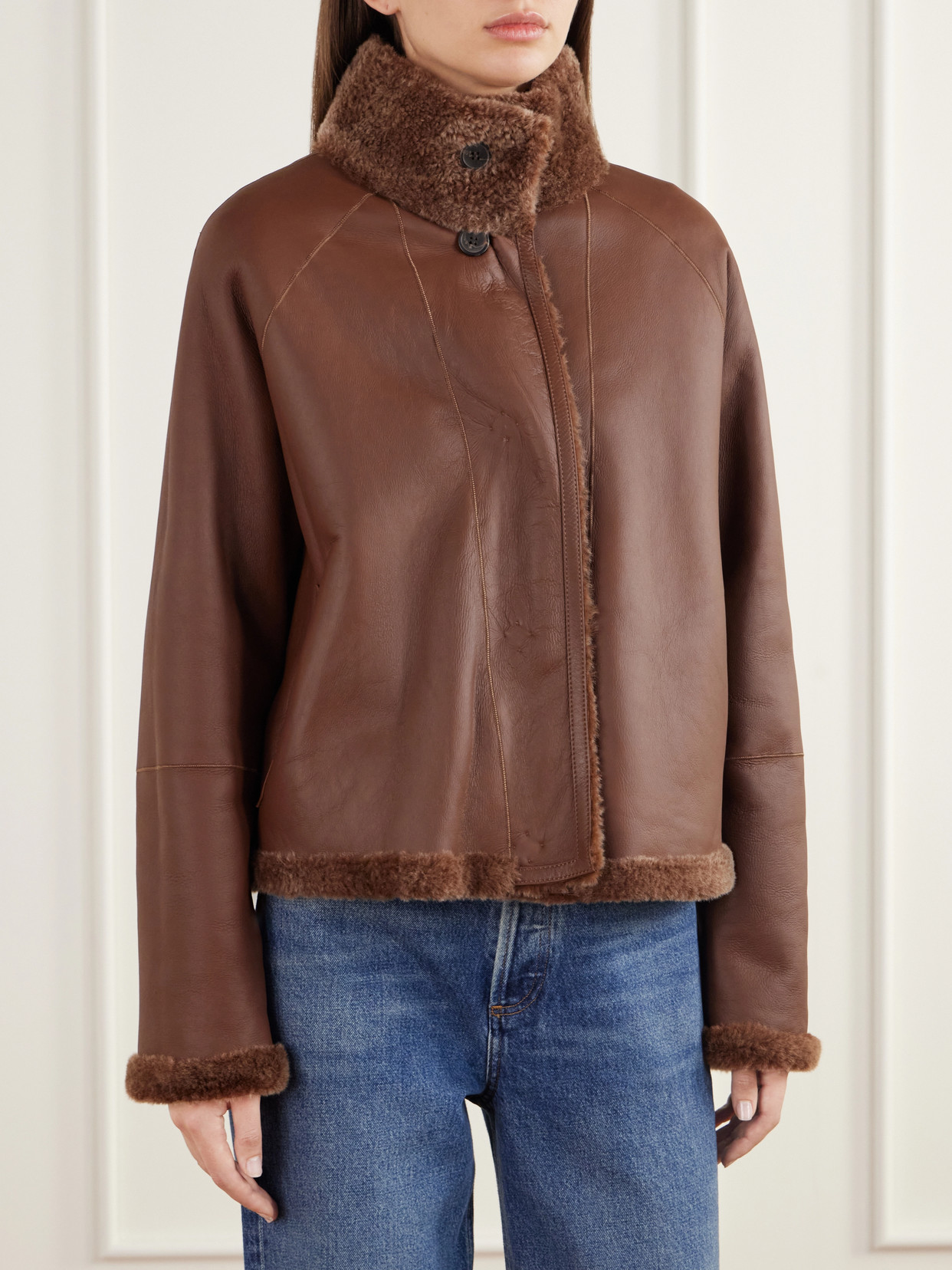 Ariana Reversible Shearling And Jacket