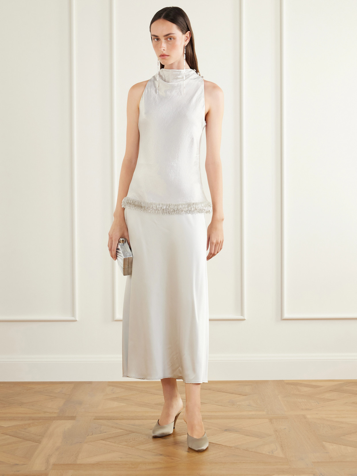 Farah Bead-Embellished Top