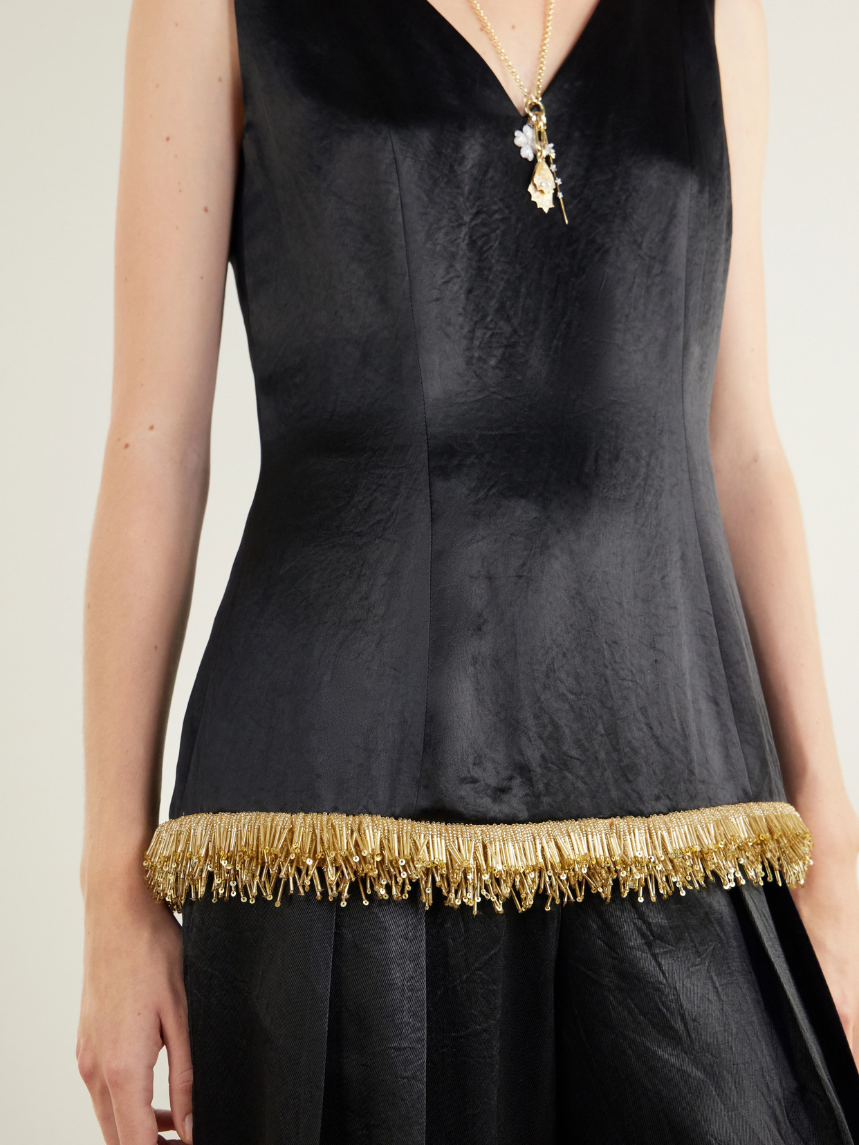 Kaia Bead-Embellished Blouse