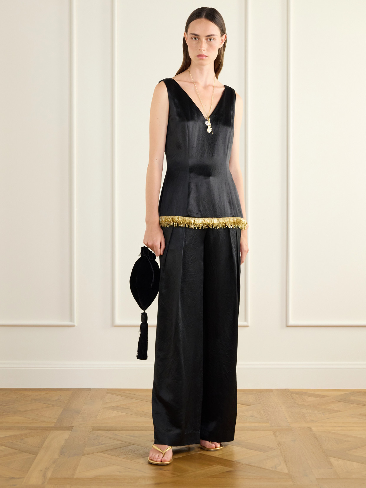 Kaia Bead-Embellished Blouse