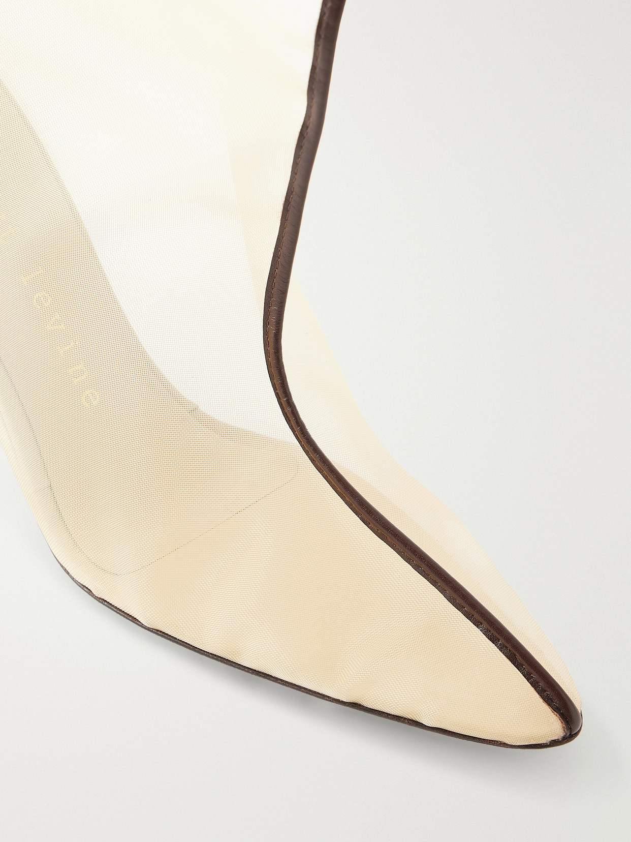 Drawing A Blank 80 Mesh Over-The-Knee Boots