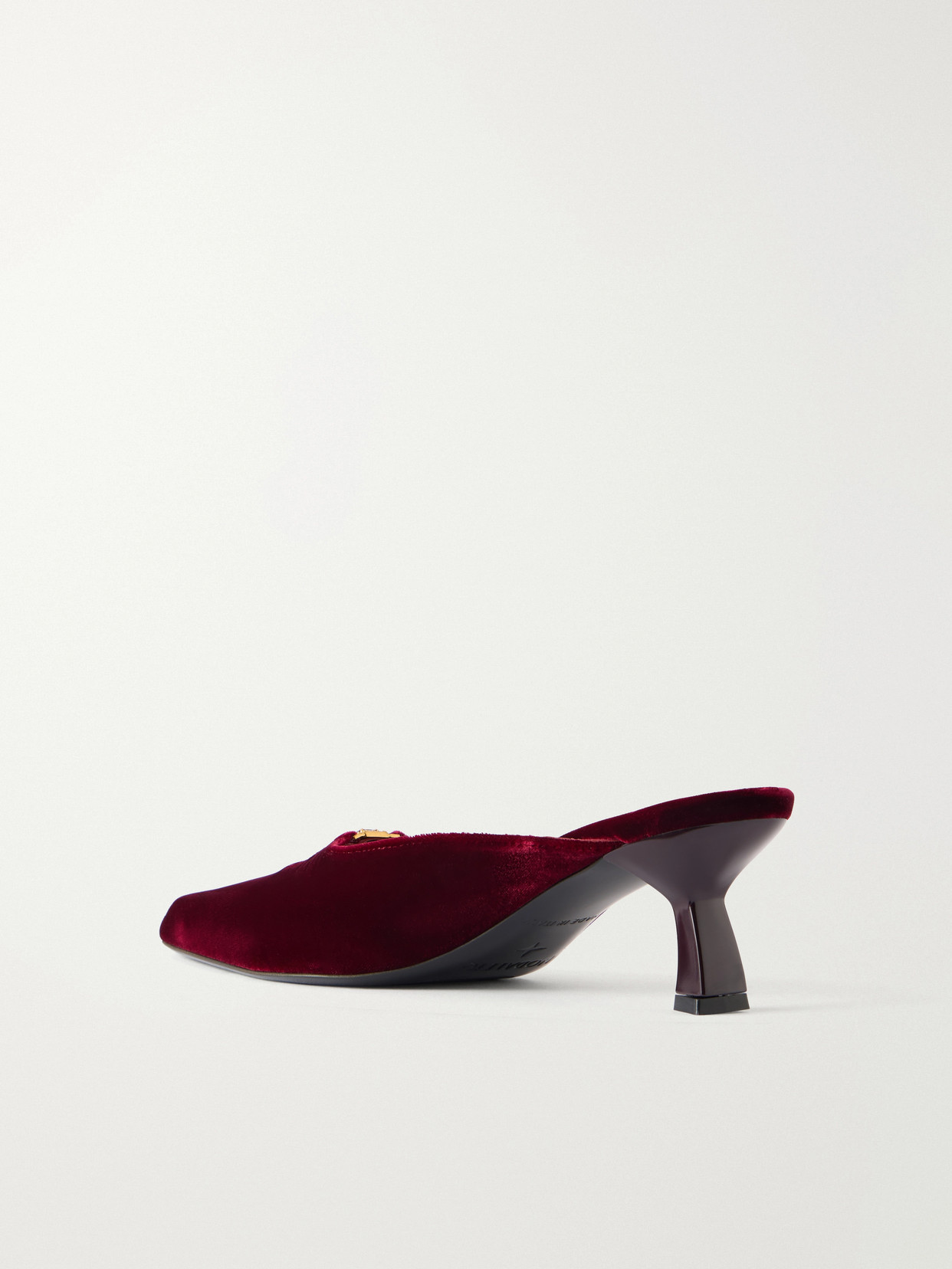 Dona Ruby 50 Crystal-Embellished Velvet Mules