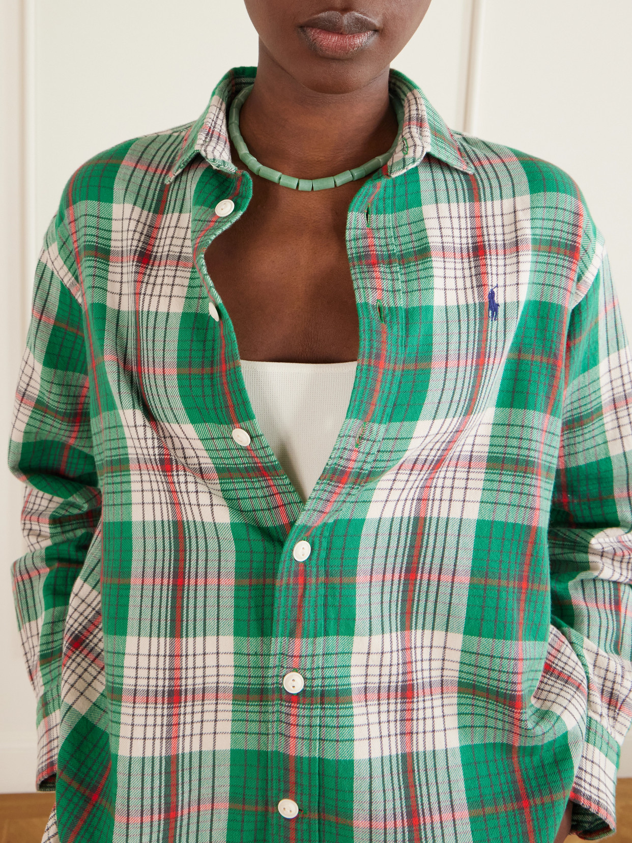 Polo Ralph Lauren - Logo-Embroidered Checked Cotton-Twill Shirt
