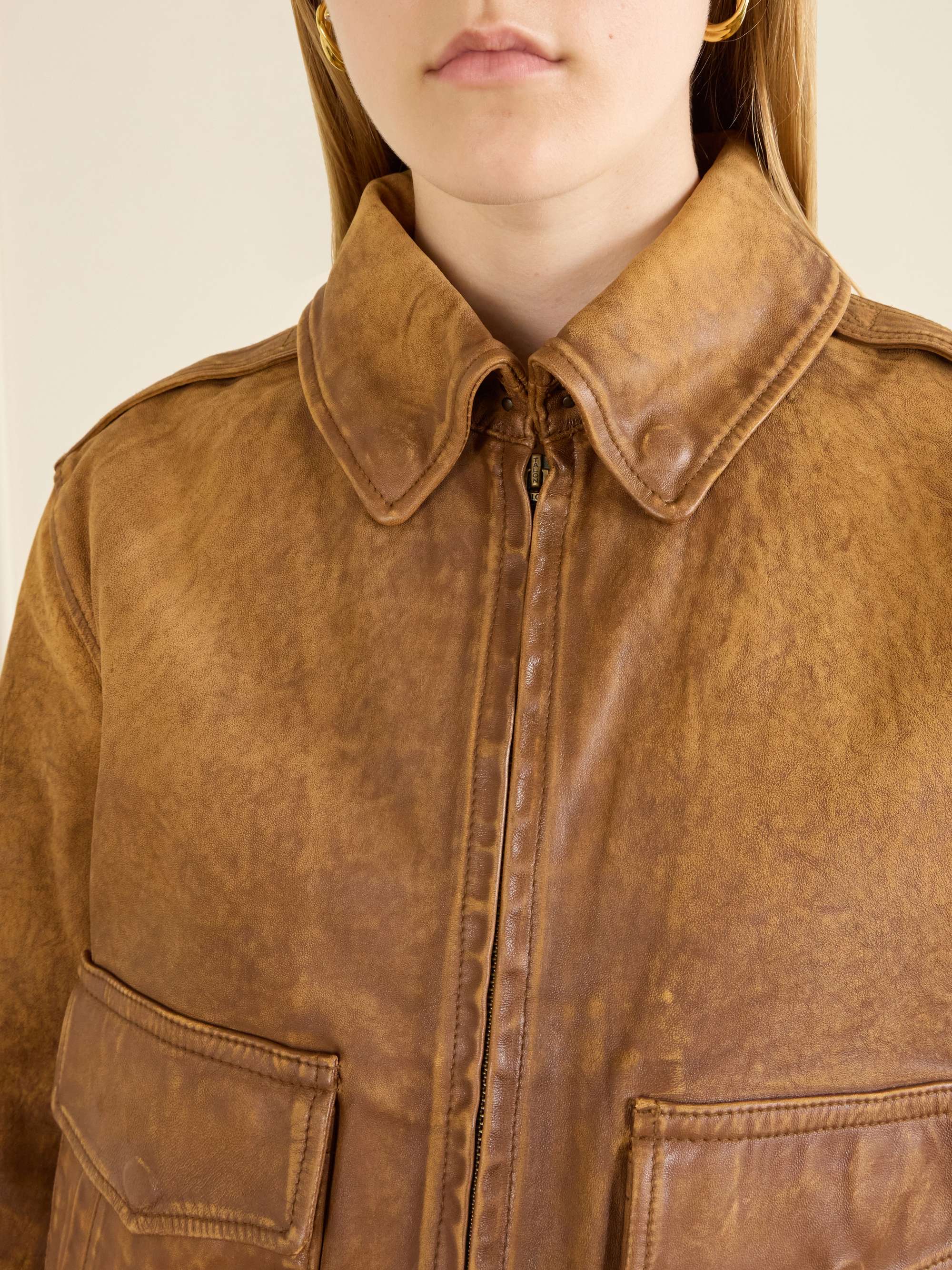 POLO RALPH LAUREN Leather jacket | NET-A-PORTER