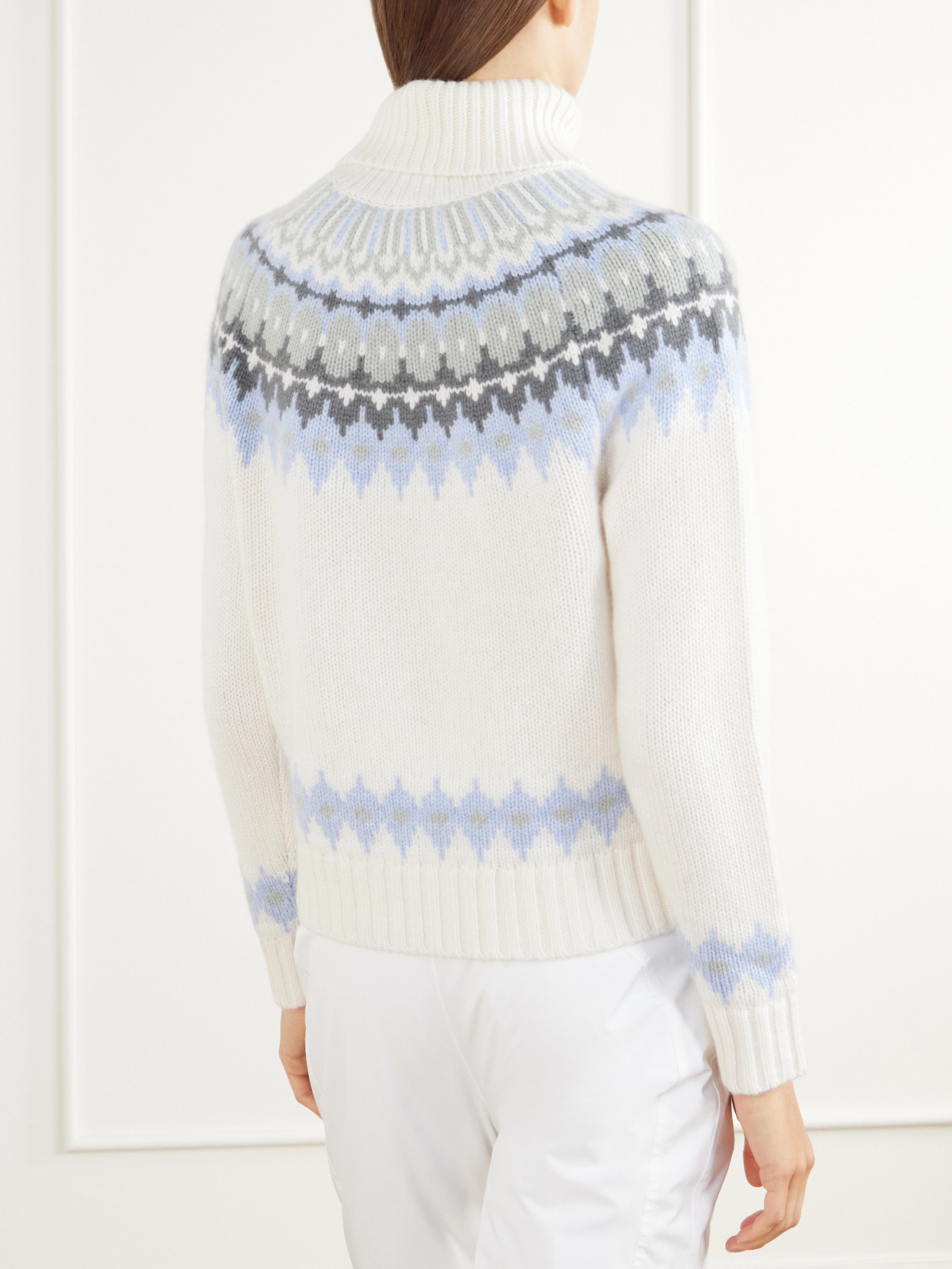 Ingrid Fair Isle Cashmere Turtleneck Sweater