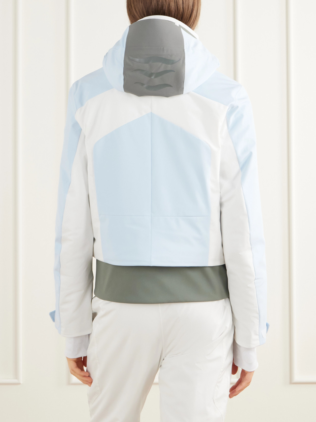 Sara Color-Block Quilted Padded Shell Ski Jacket