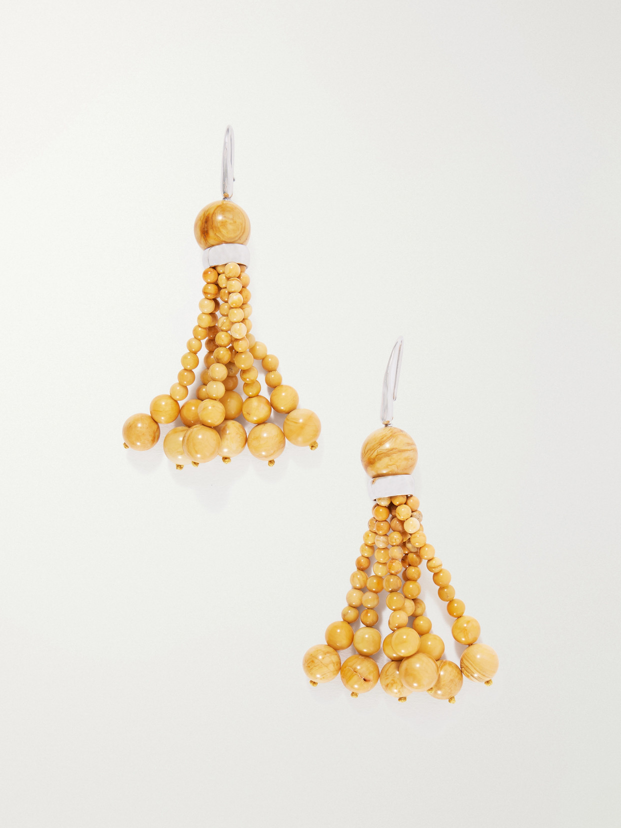 Le Sundial Venice Opera Stone Earrings In Yellow
