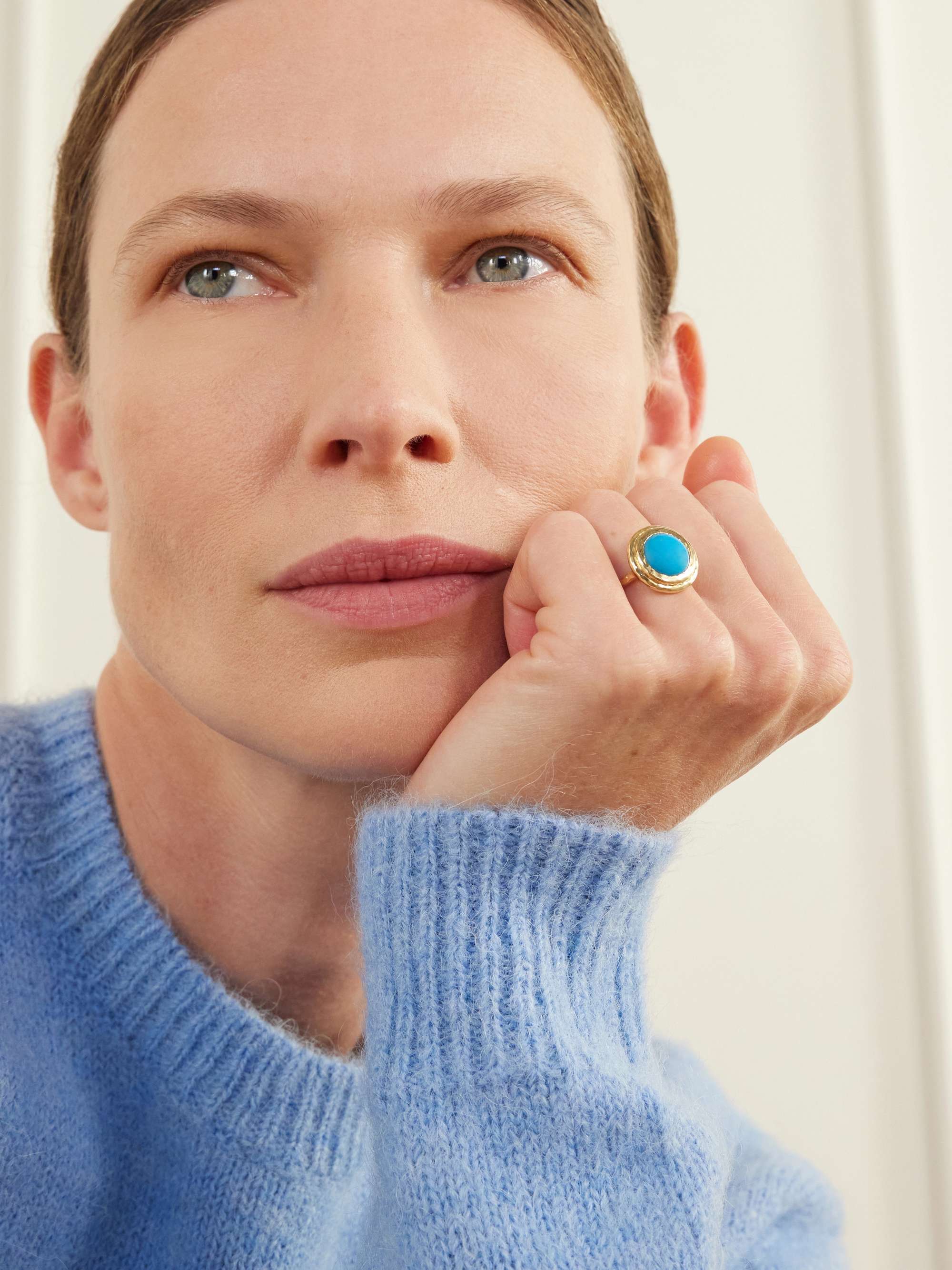 OCTAVIA ELIZABETH The Allia 18-karat gold turquoise ring | NET-A