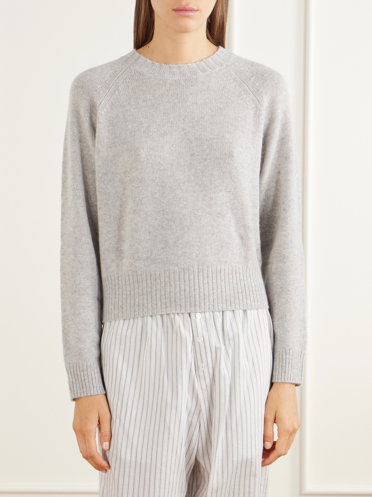 Rib-Trimmed Cashmere Sweater