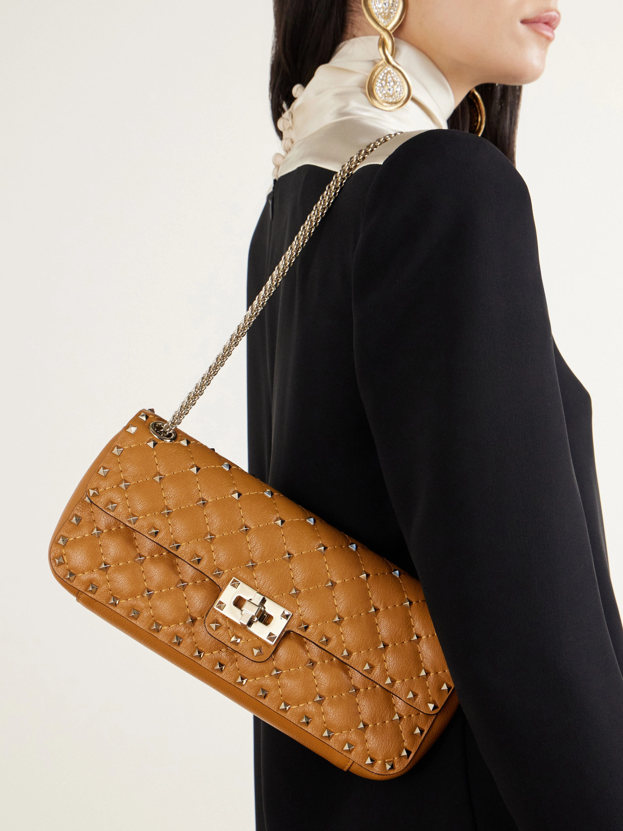 Garavani - Spike Small Studded Quilted Shoulder Bag