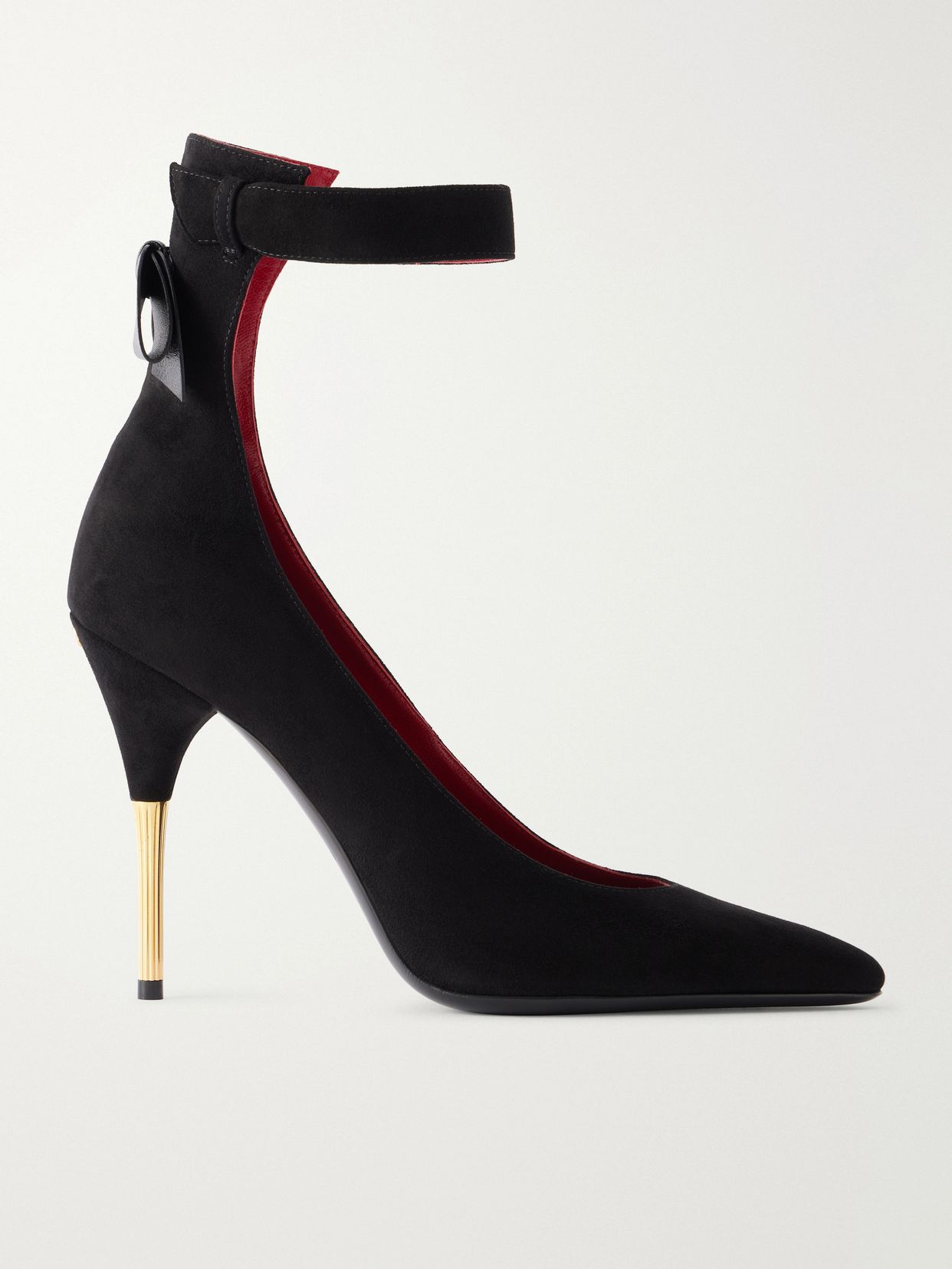 fatale 105 bow detailed suede pumps