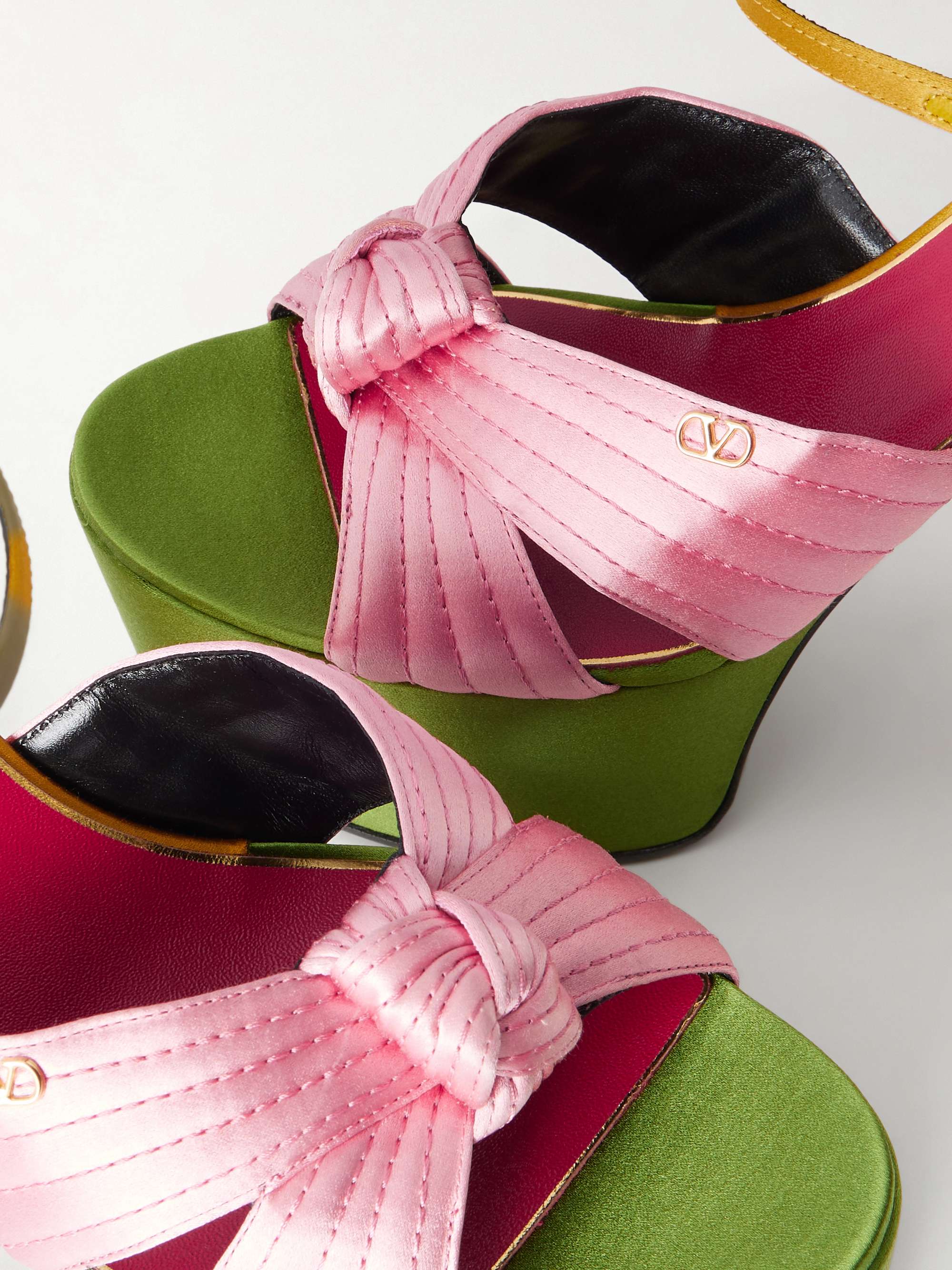 VALENTINO GARAVANI Crasher 125 VLogo-embellished knotted satin