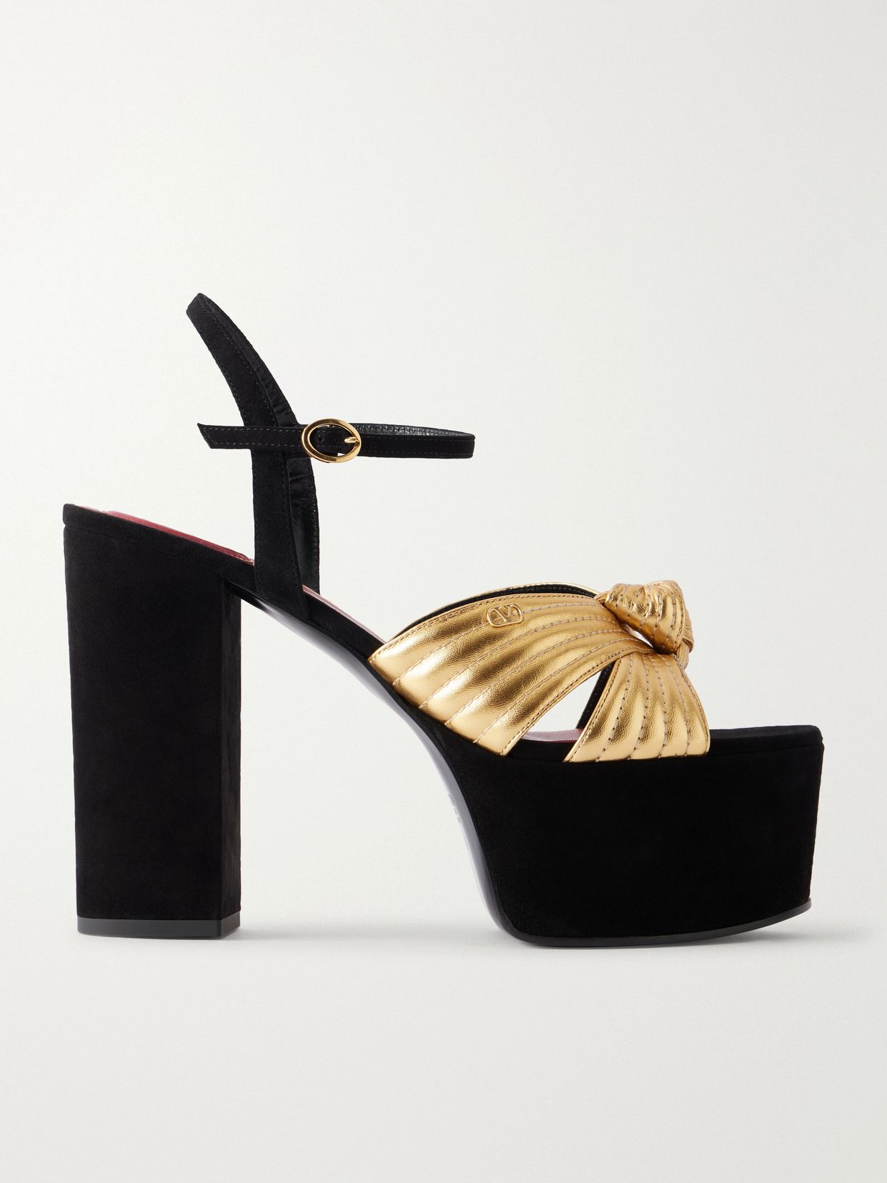 Crasher 125 leather-trimmed suede sandals