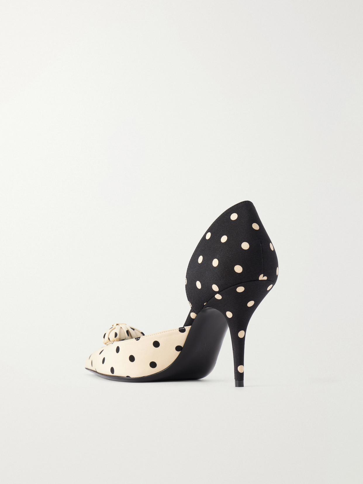 Garavani - Coeur D'Orsay 85 Logo-Embellished Polka-Dot Pumps