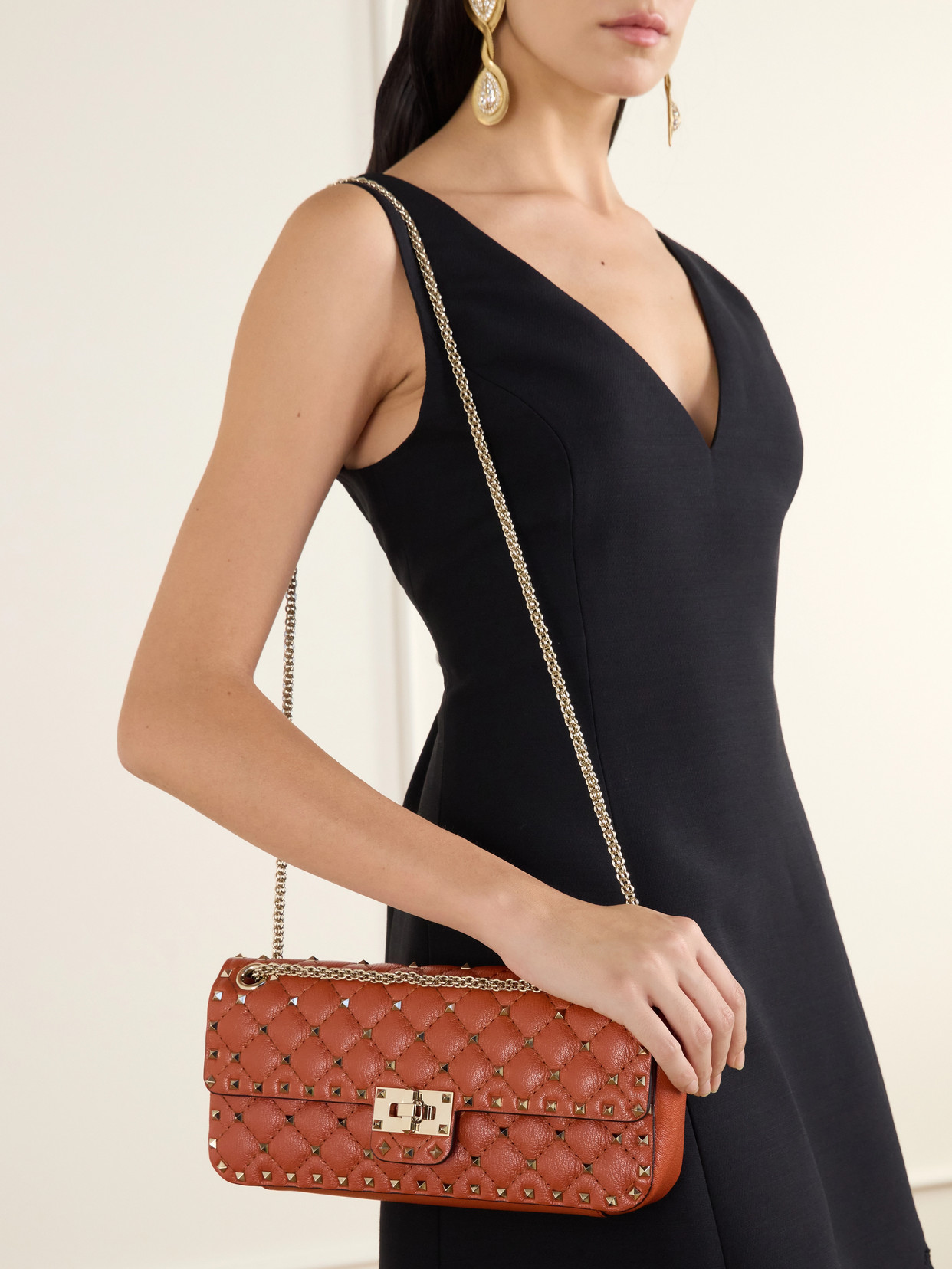 Garavani - Spike Small Studded Quilted Shoulder Bag