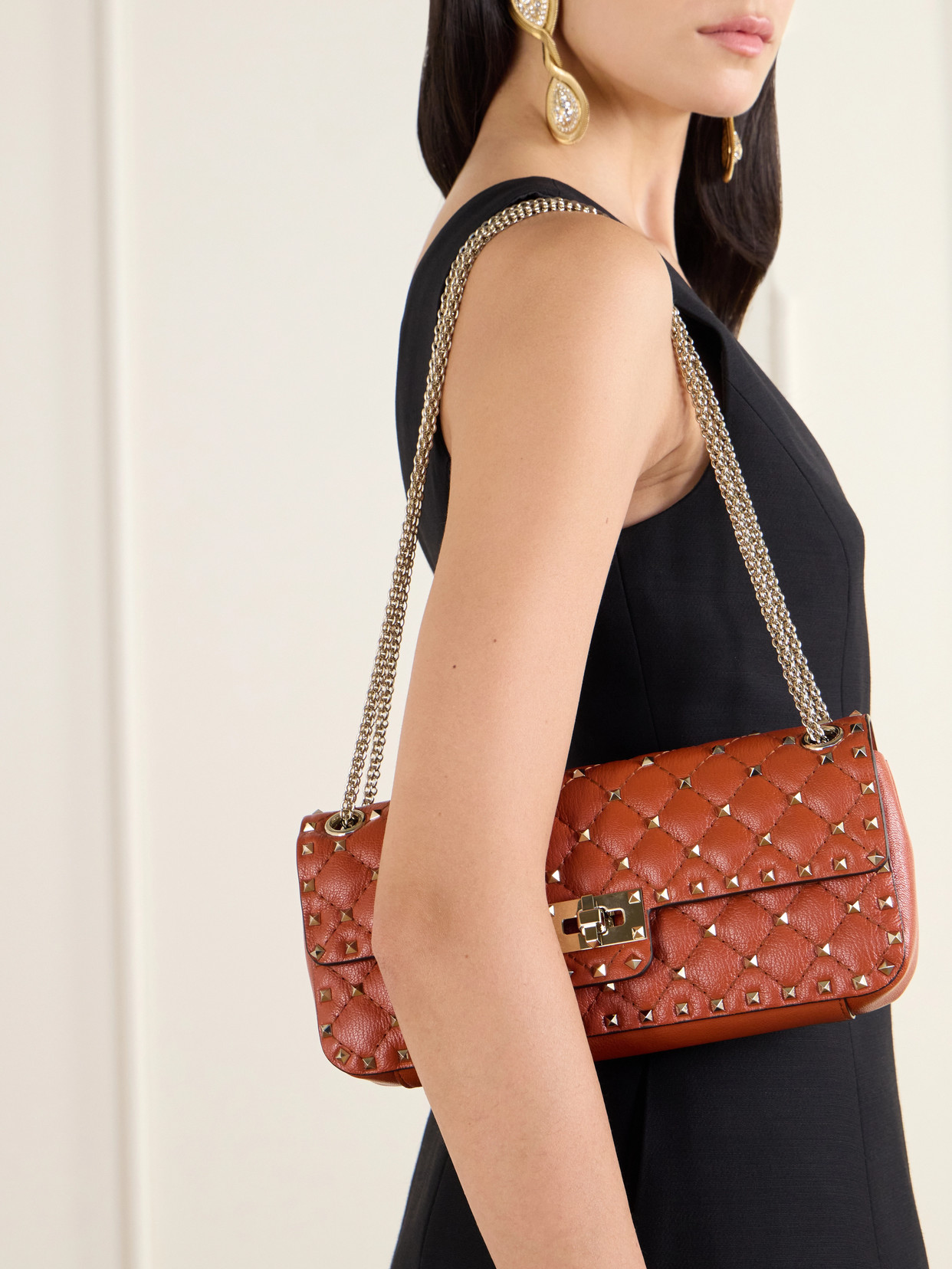 Garavani - Spike Small Studded Quilted Shoulder Bag