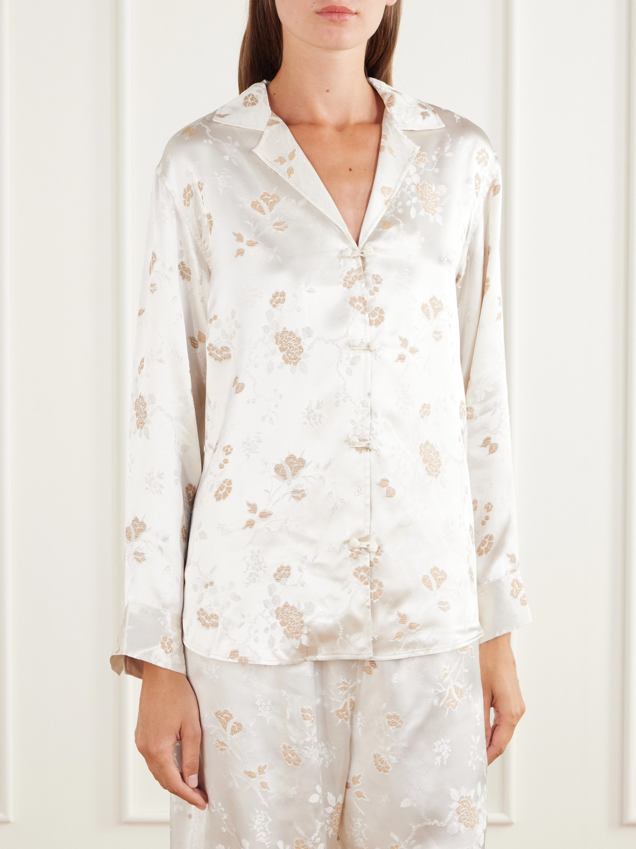 Dôen - Maurise Floral-Jacquard Shirt