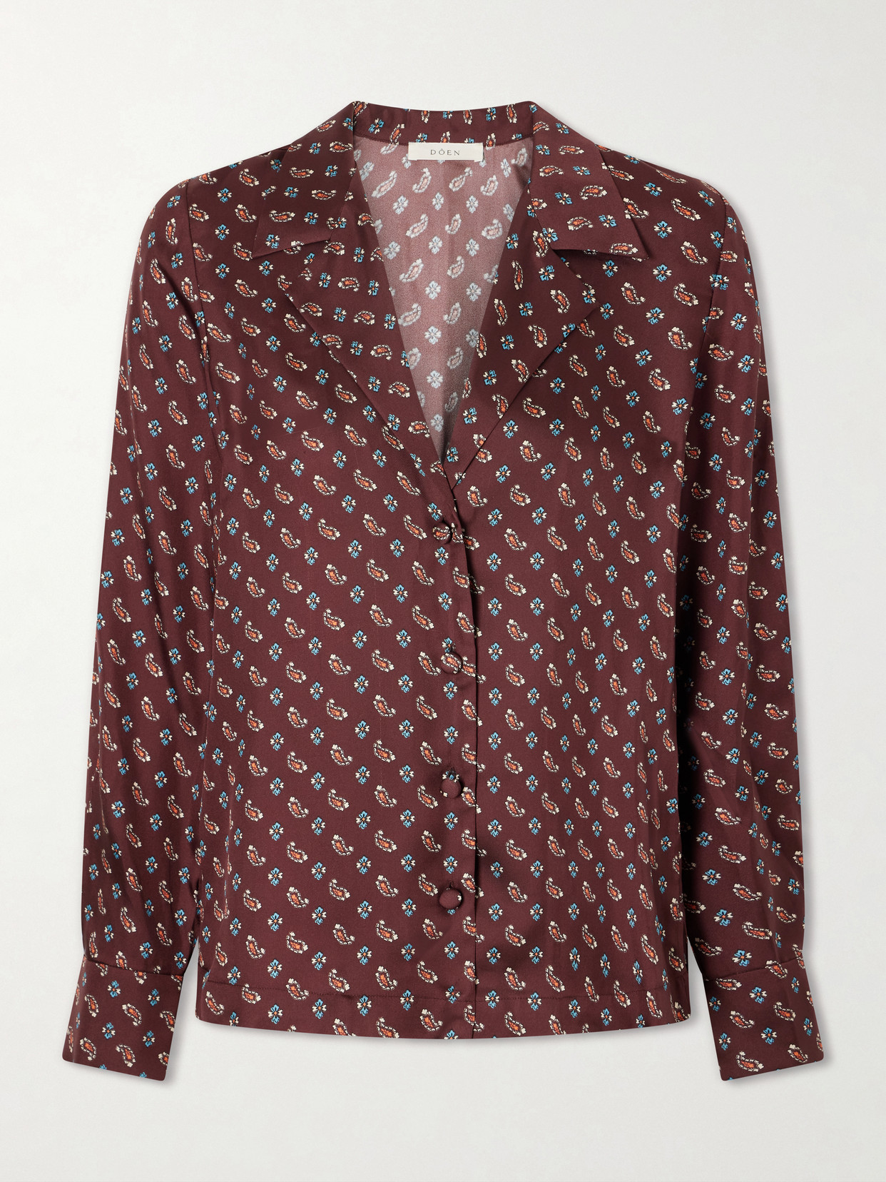 Dôen - Dorsia Printed Silk-Blend Shirt