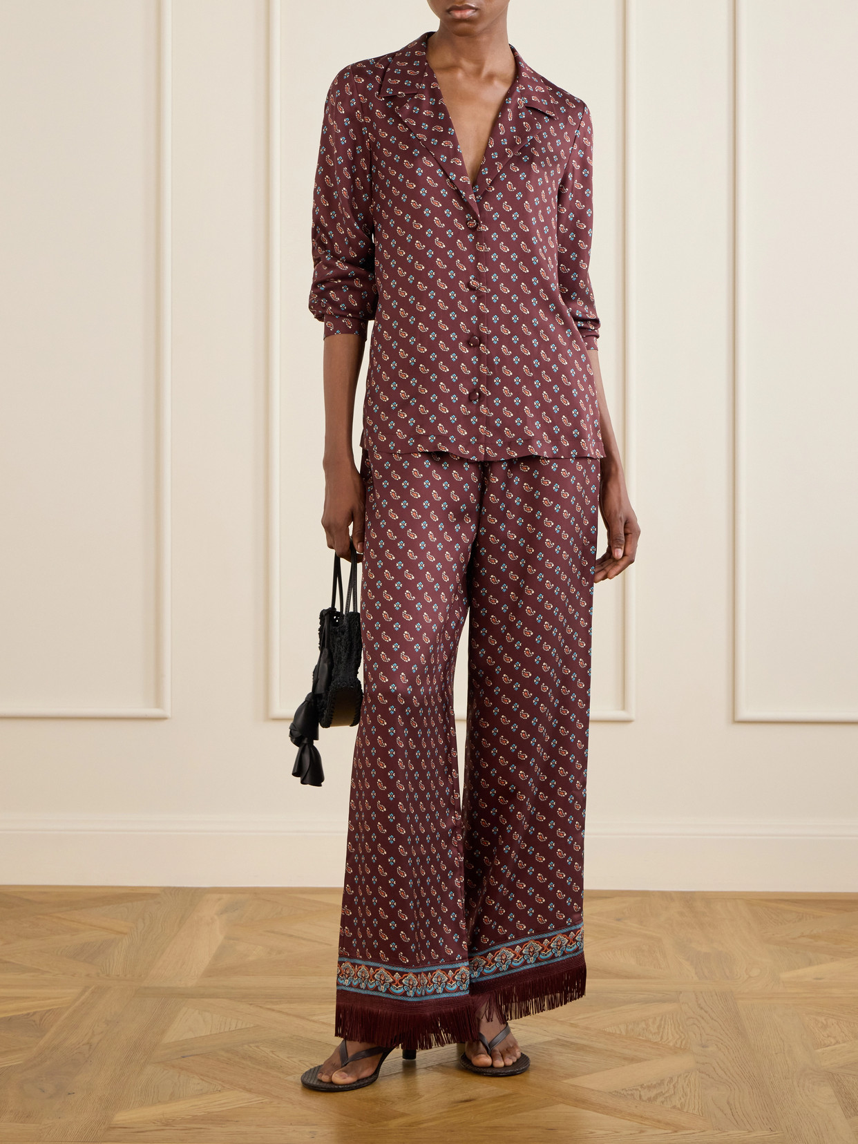 Dôen - Dorsia Printed Silk-Blend Shirt