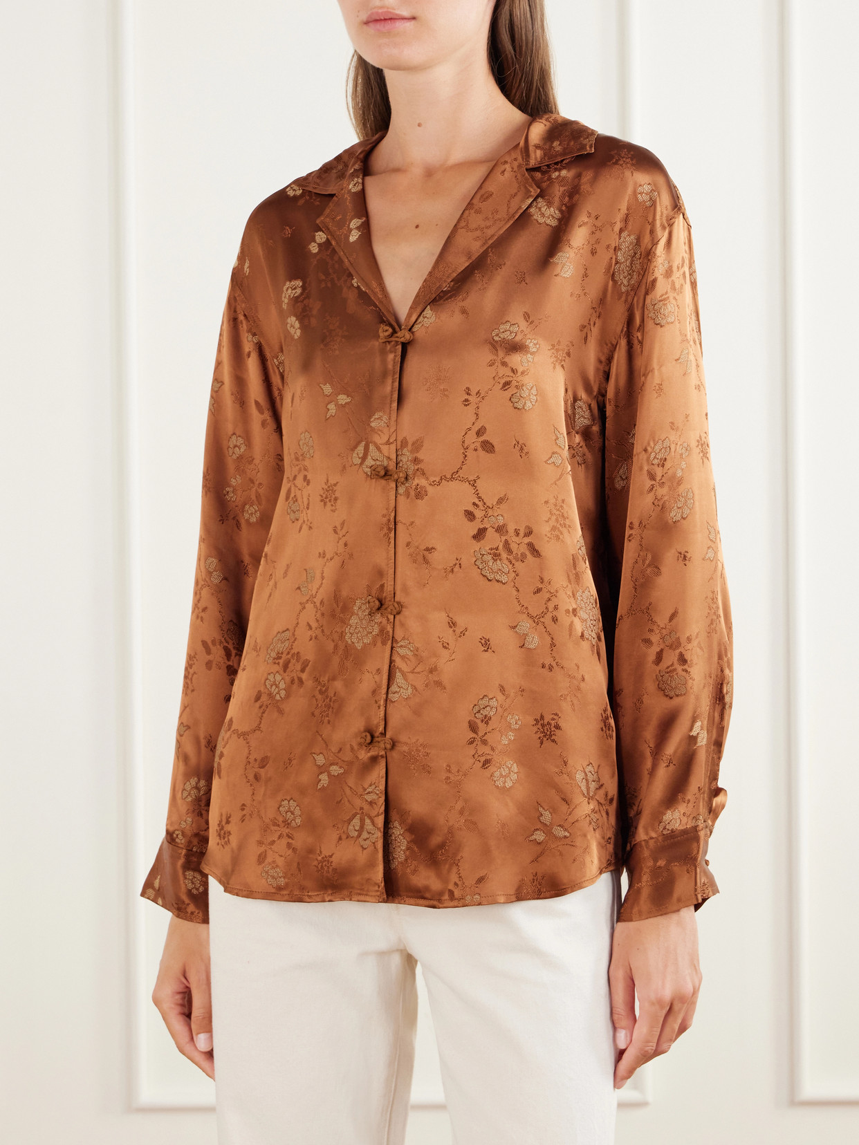 Dôen - Maurise Floral-Jacquard Shirt