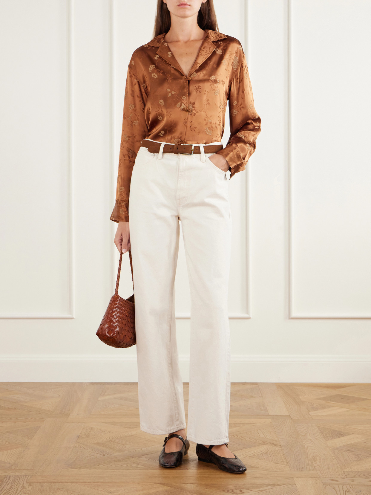 Dôen - Maurise Floral-Jacquard Shirt