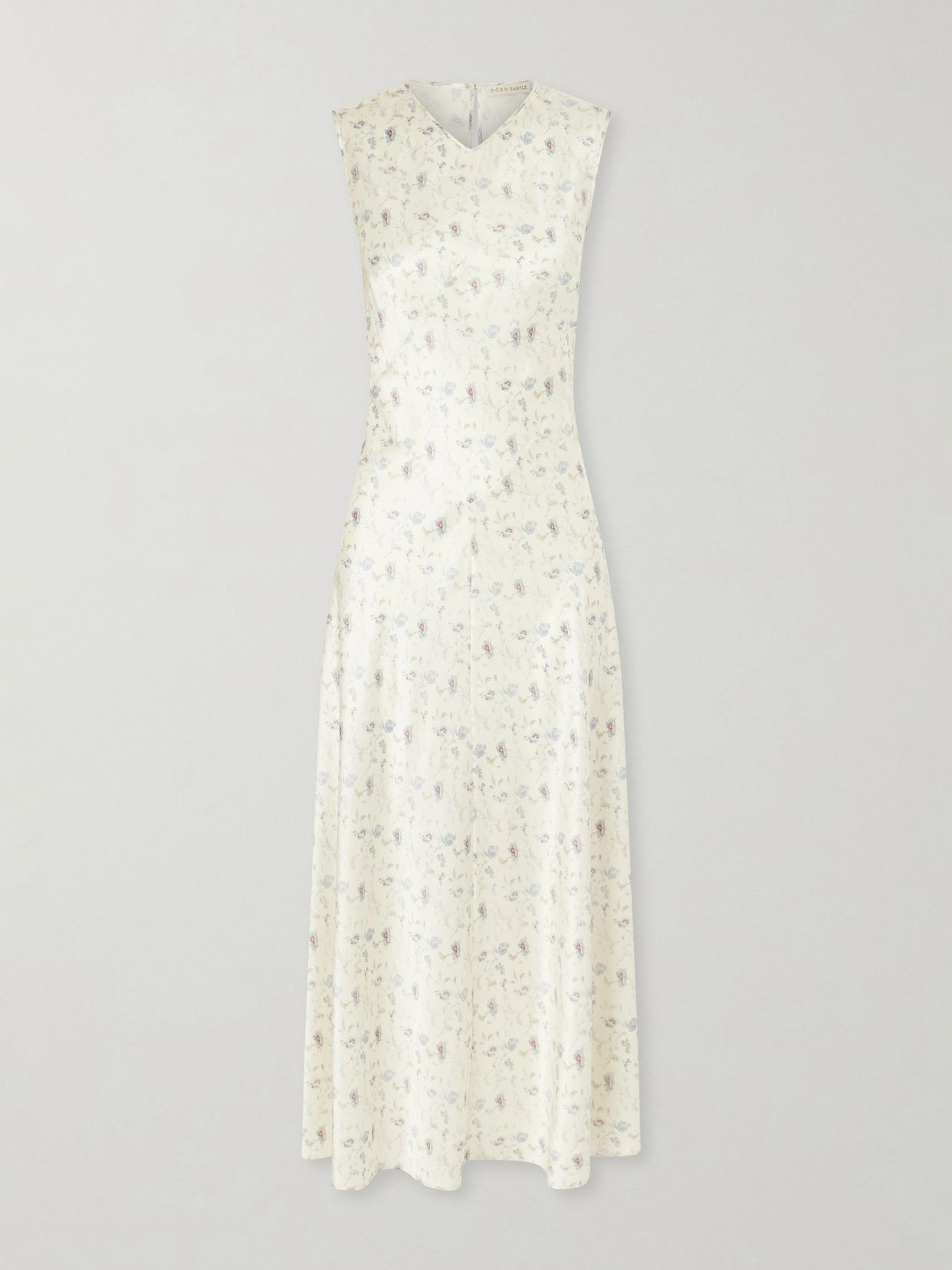 DÔEN Adelana floral-print silk-satin midi dress