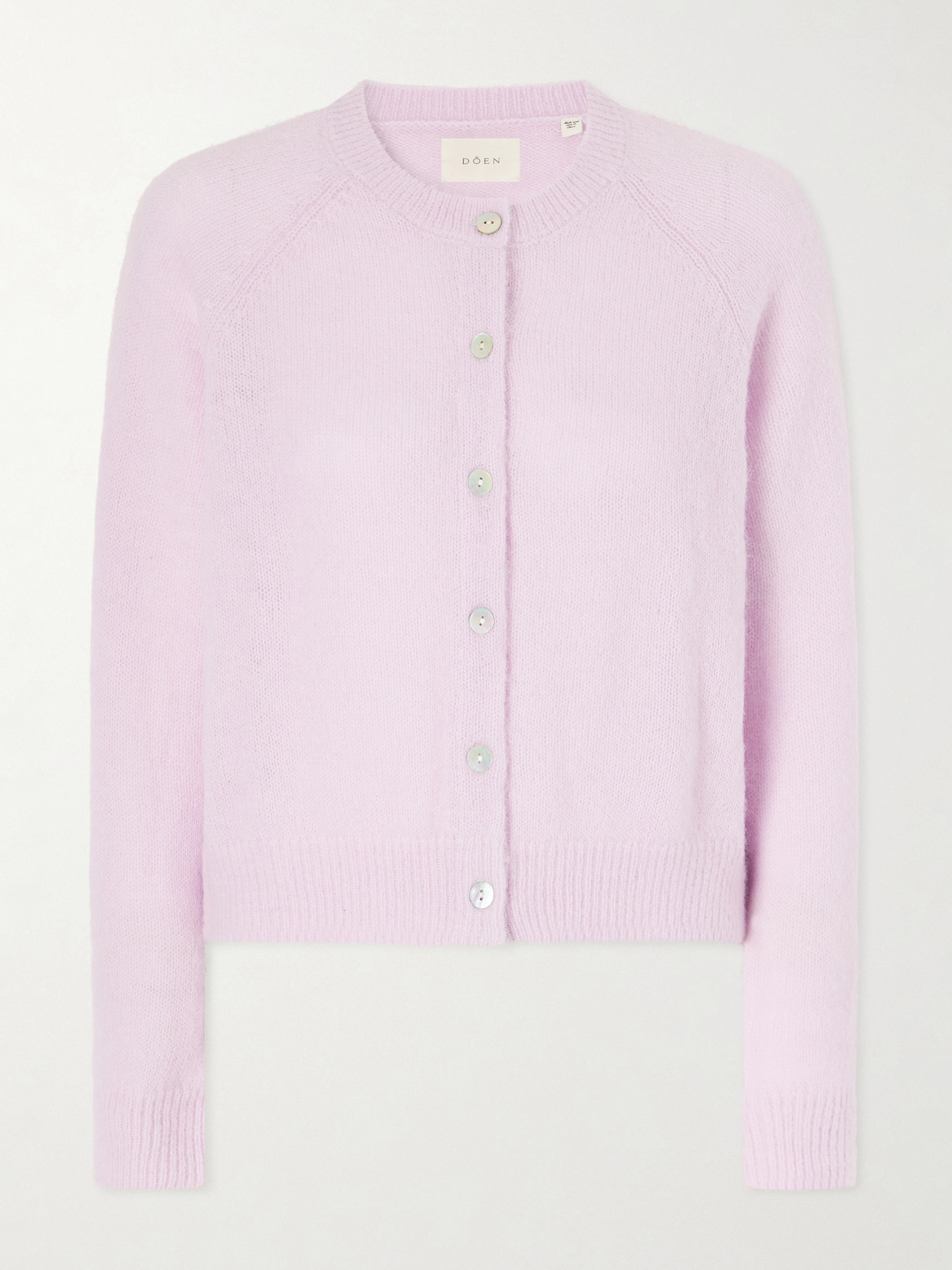 Doen Petra Wool-blend Cardigan In Pink