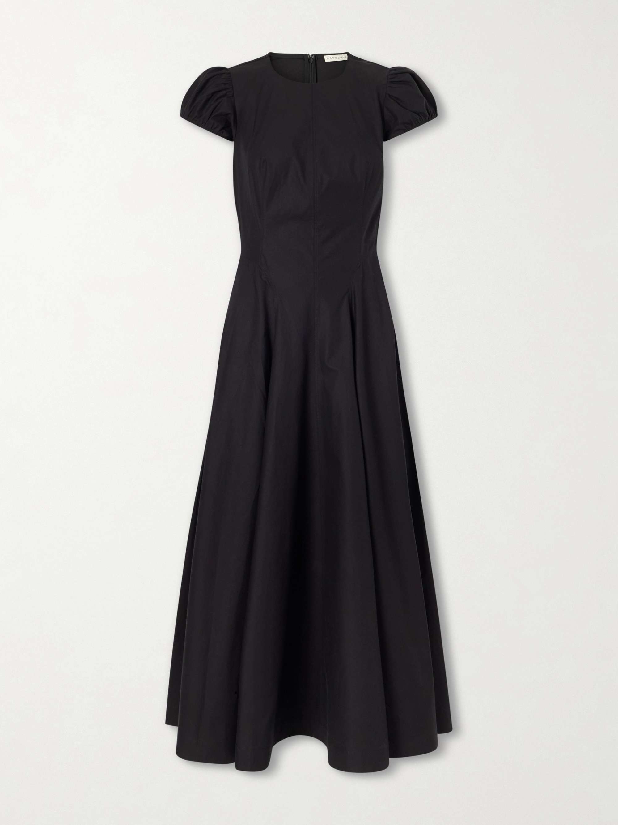 ZIMMERMANN Paneled ruffled knitted midi dress | NET-A-PORTER