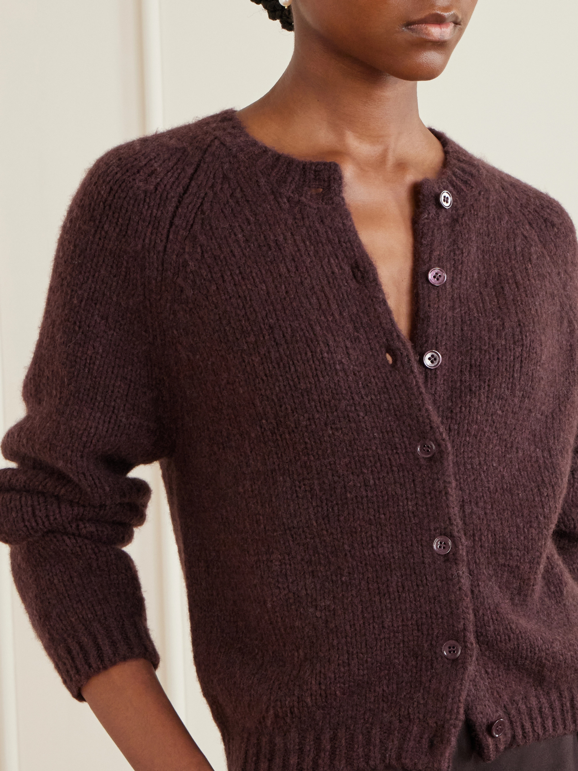 Dôen Darcy wool and cashmere-blend cardigan