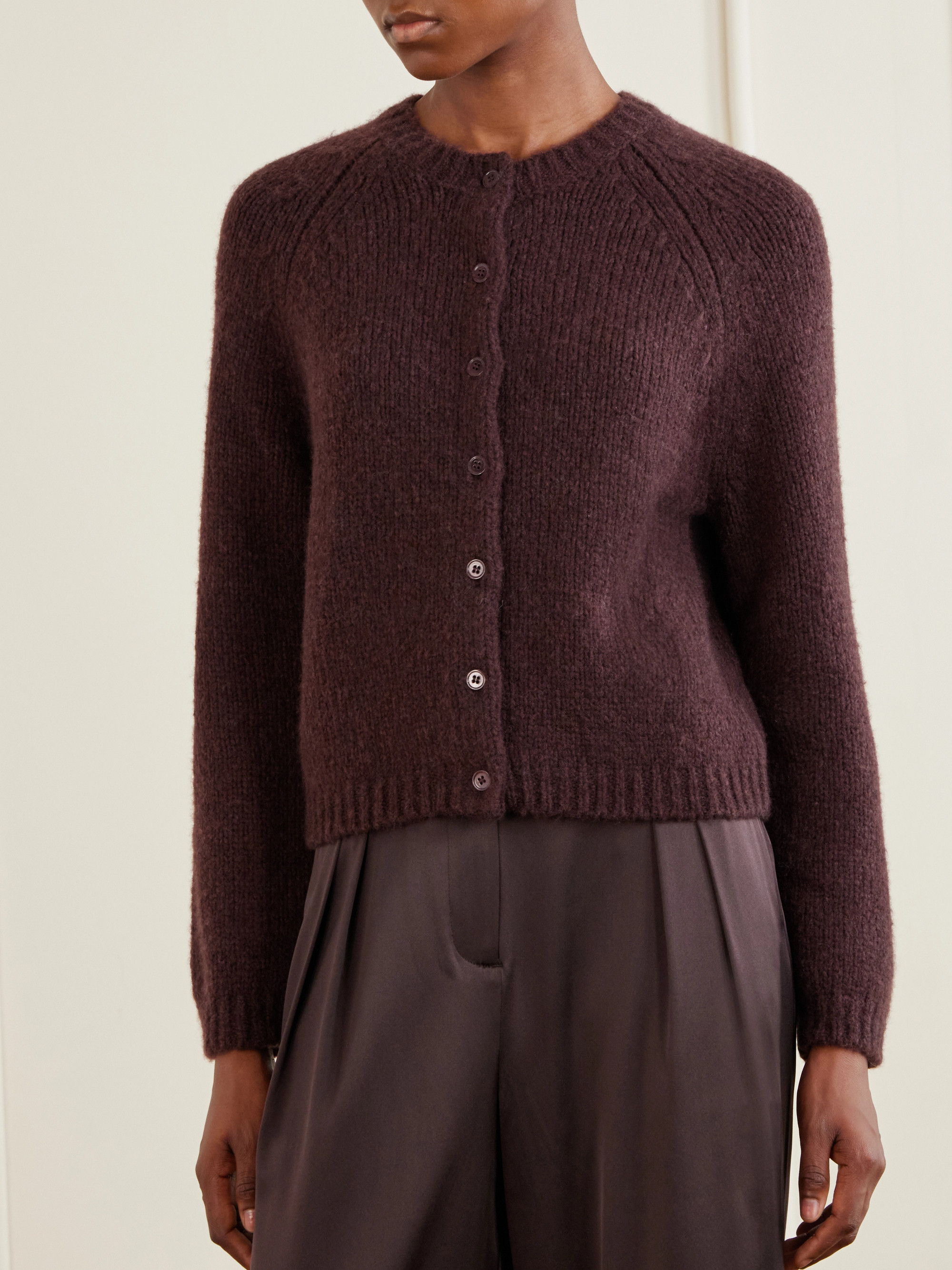 Dôen Darcy wool and cashmere-blend cardigan