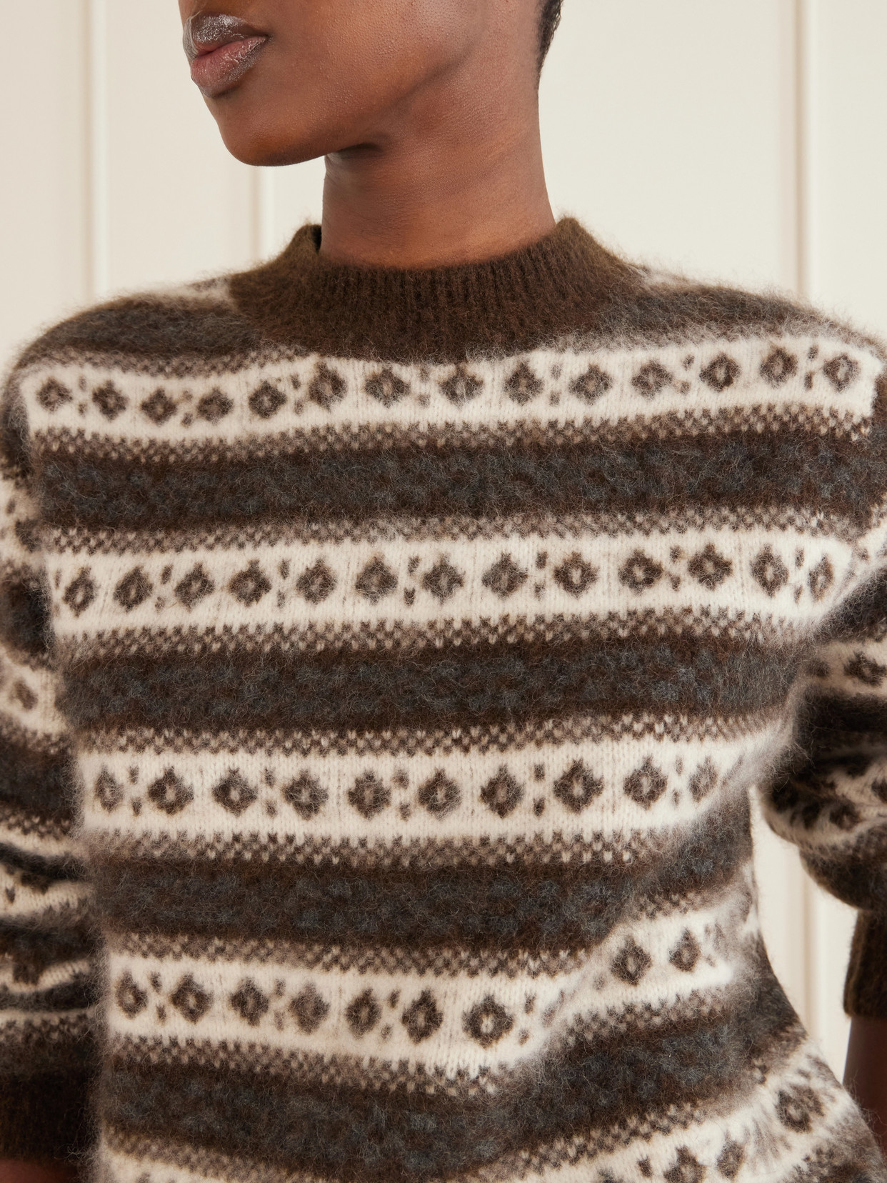 Dôen - Myles Striped Intarsia-Knit Sweater