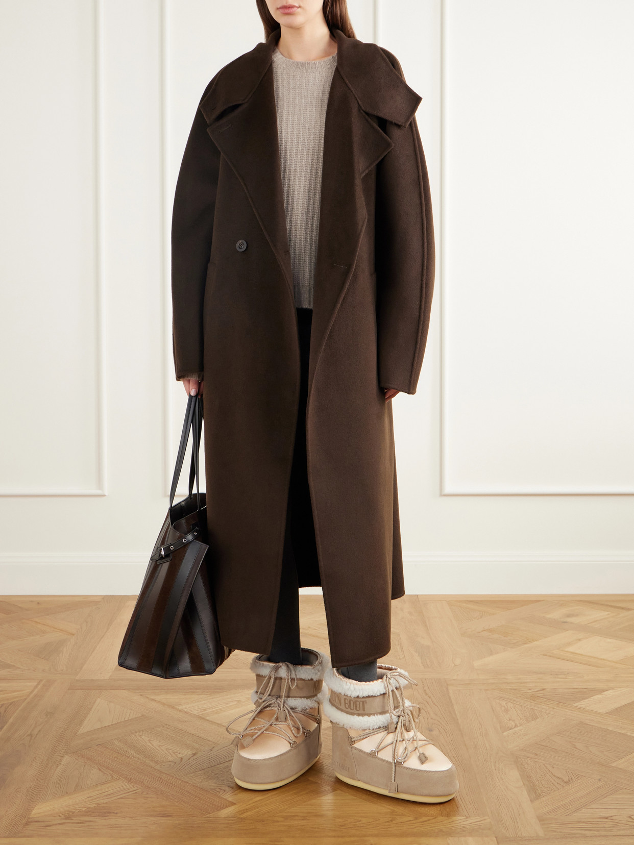 Icon Low Pearly Plus Suede-Trimmed Shearling And Boots
