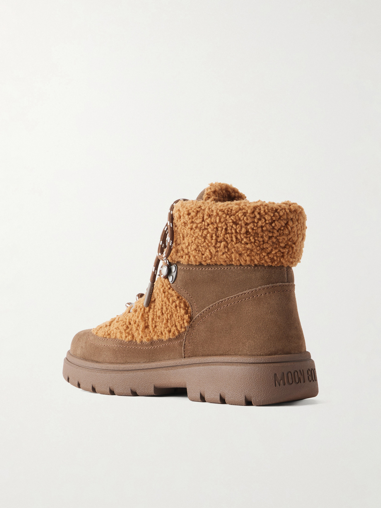 Combat Fleece-Trimmed Ankle Boots