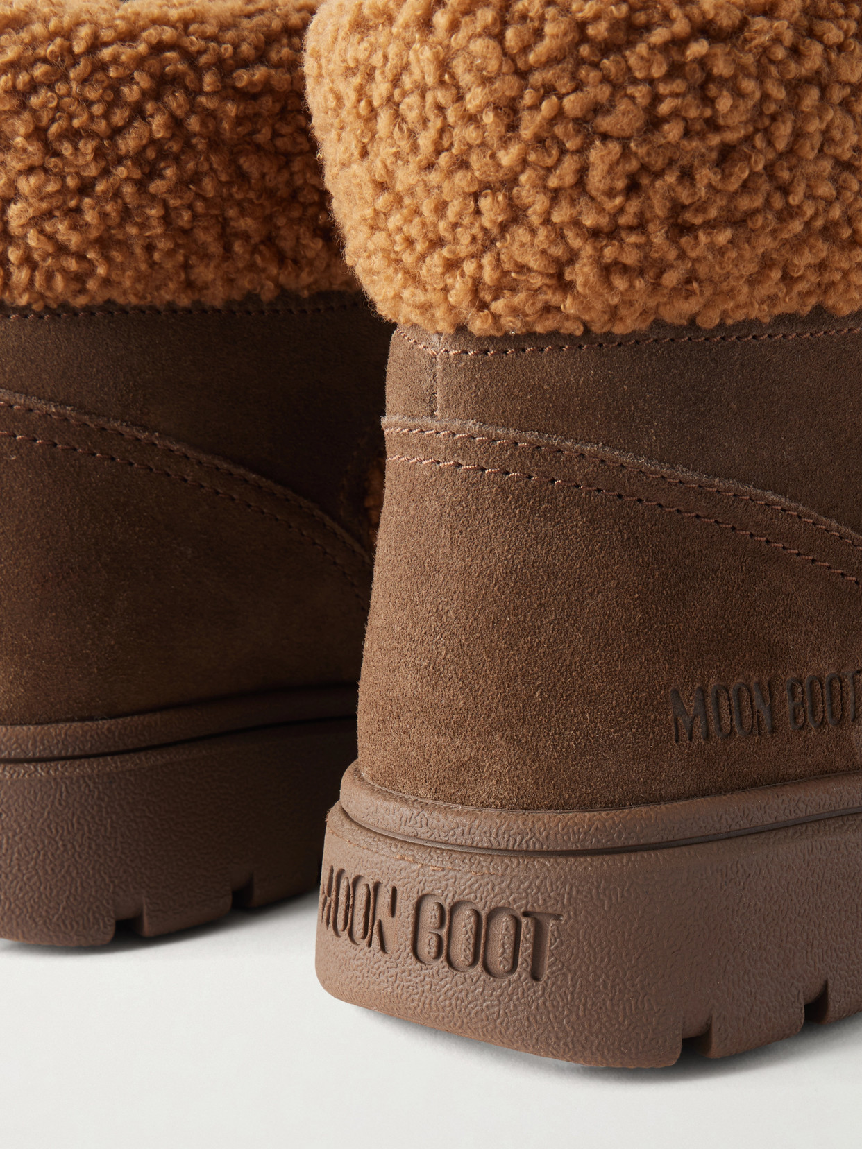 Combat Fleece-Trimmed Ankle Boots