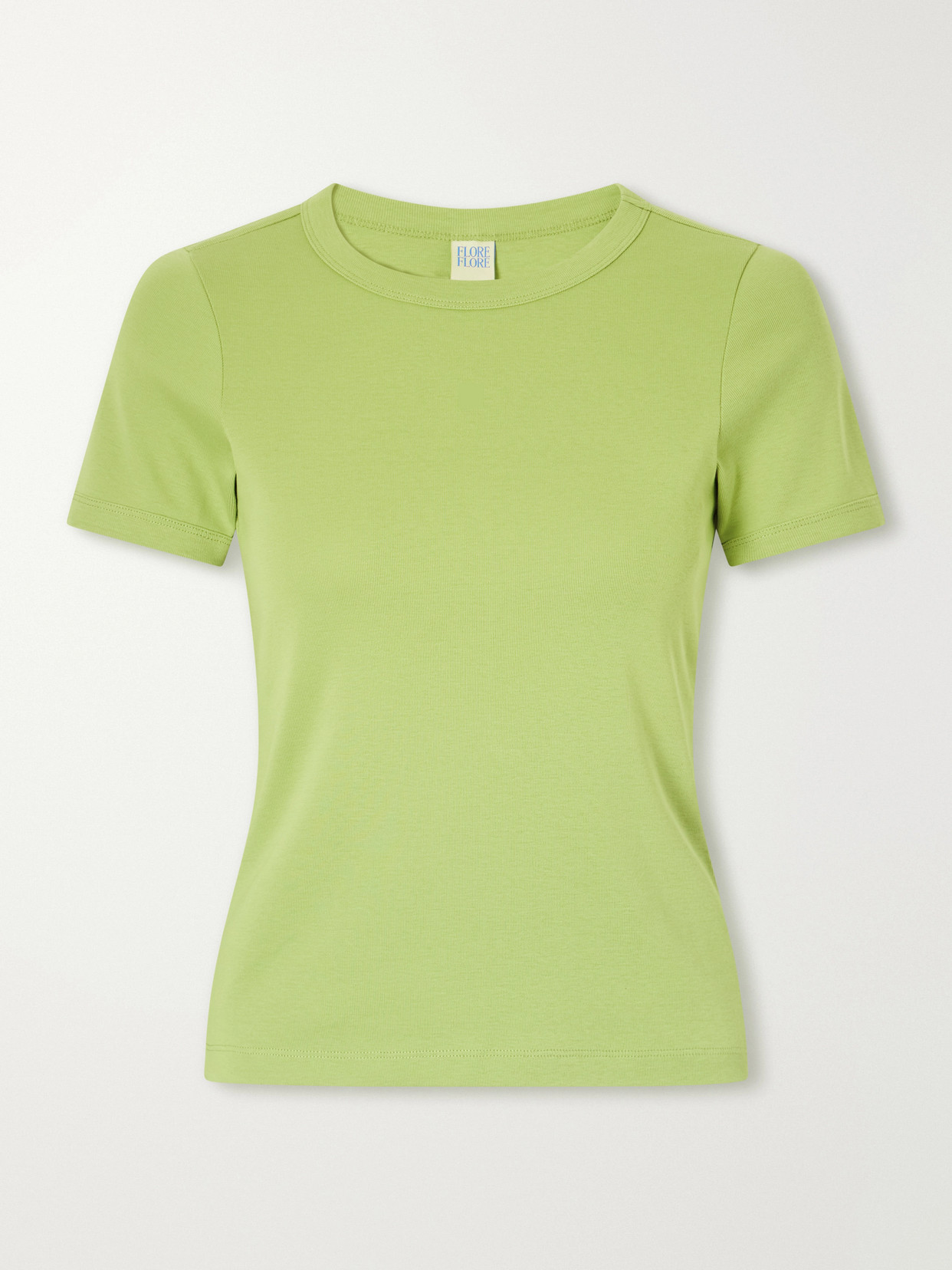 Flore Flore Car Organic Cotton-jersey T-shirt In Green