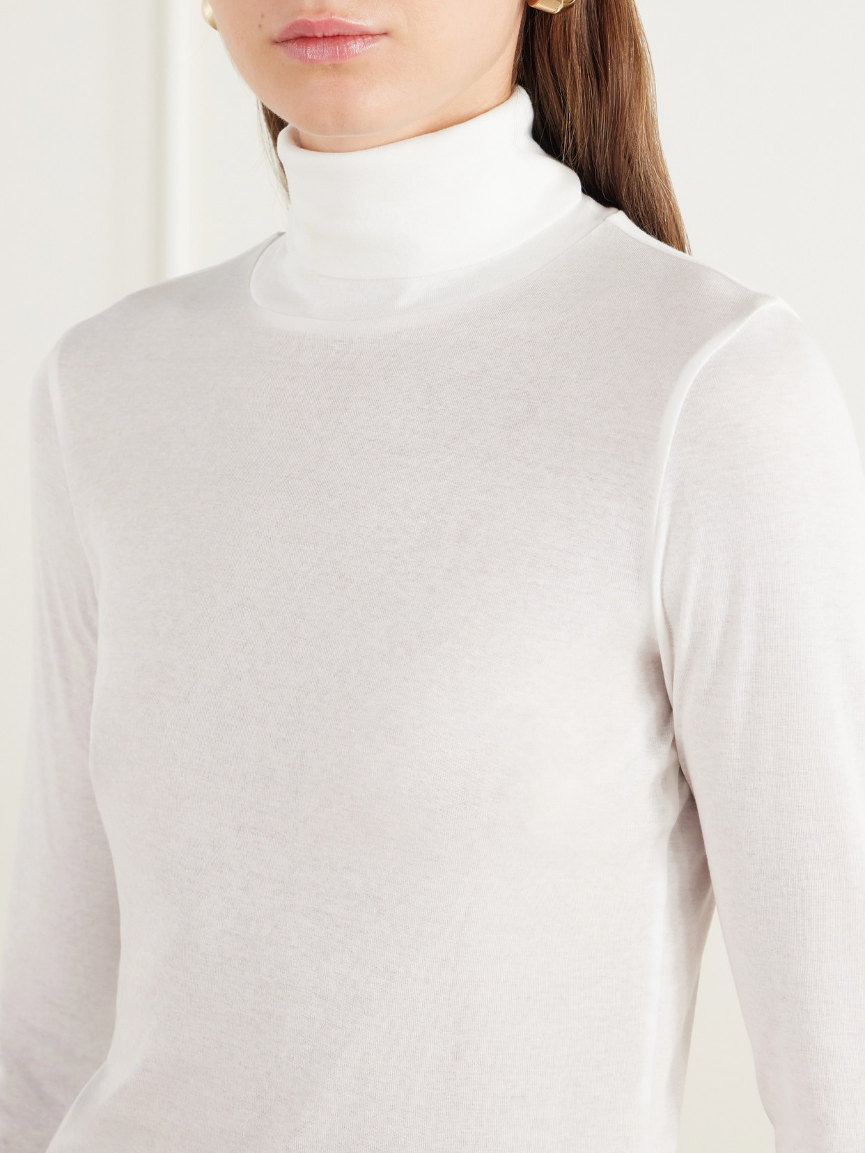 Dinah Organic Cotton Turtleneck T-Shirt