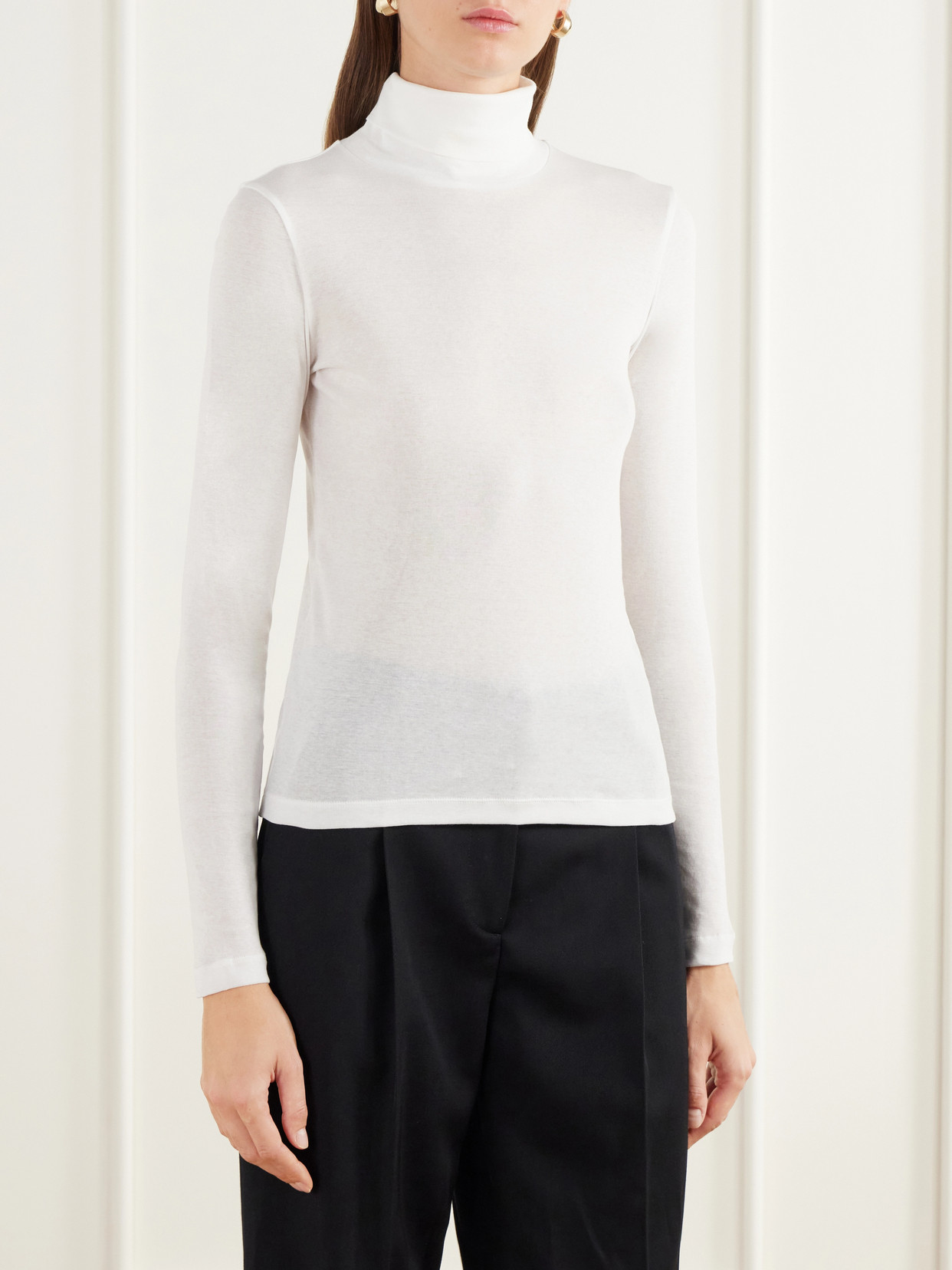 Dinah Organic Cotton Turtleneck T-Shirt