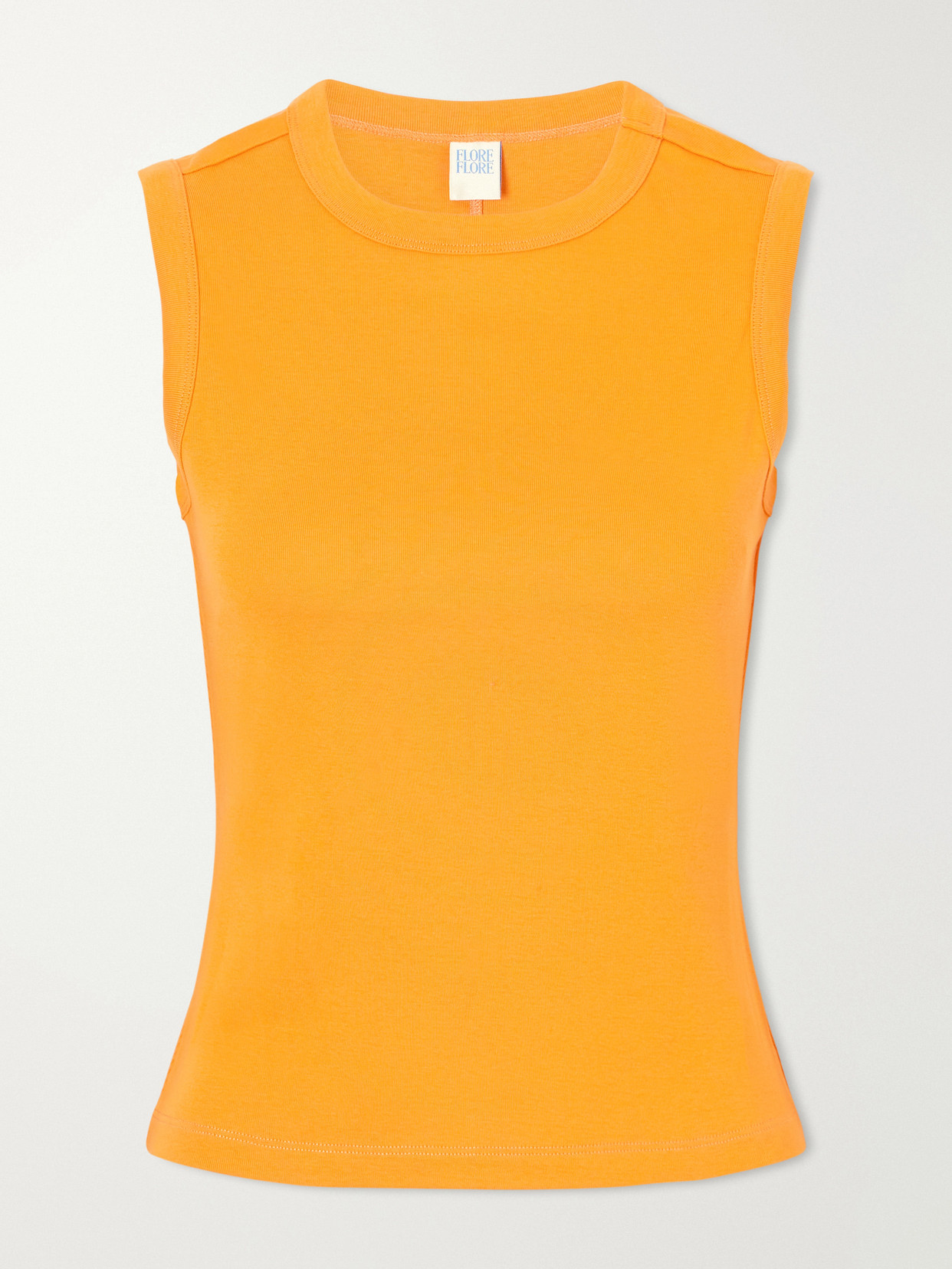 Esmé Ribbed Organic Cotton-Jersey Tank