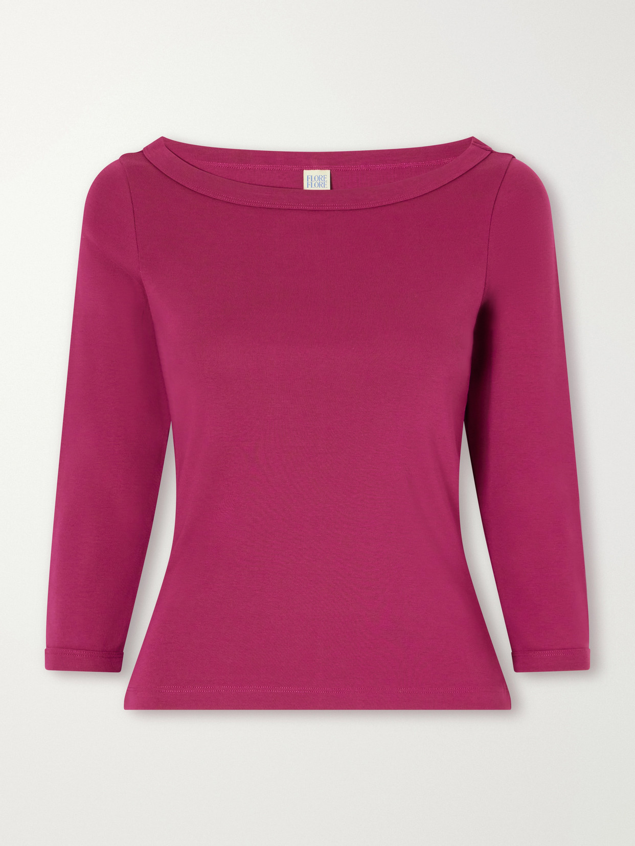 Steffi Ribbed Organic Cotton-Jersey T-Shirt