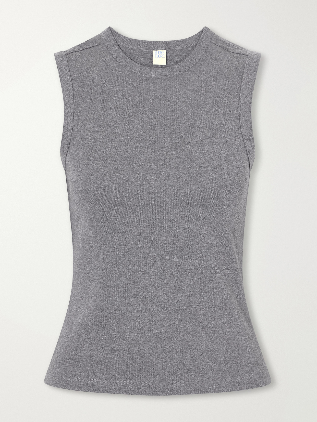 Esmé Ribbed Organic Cotton-Jersey Tank