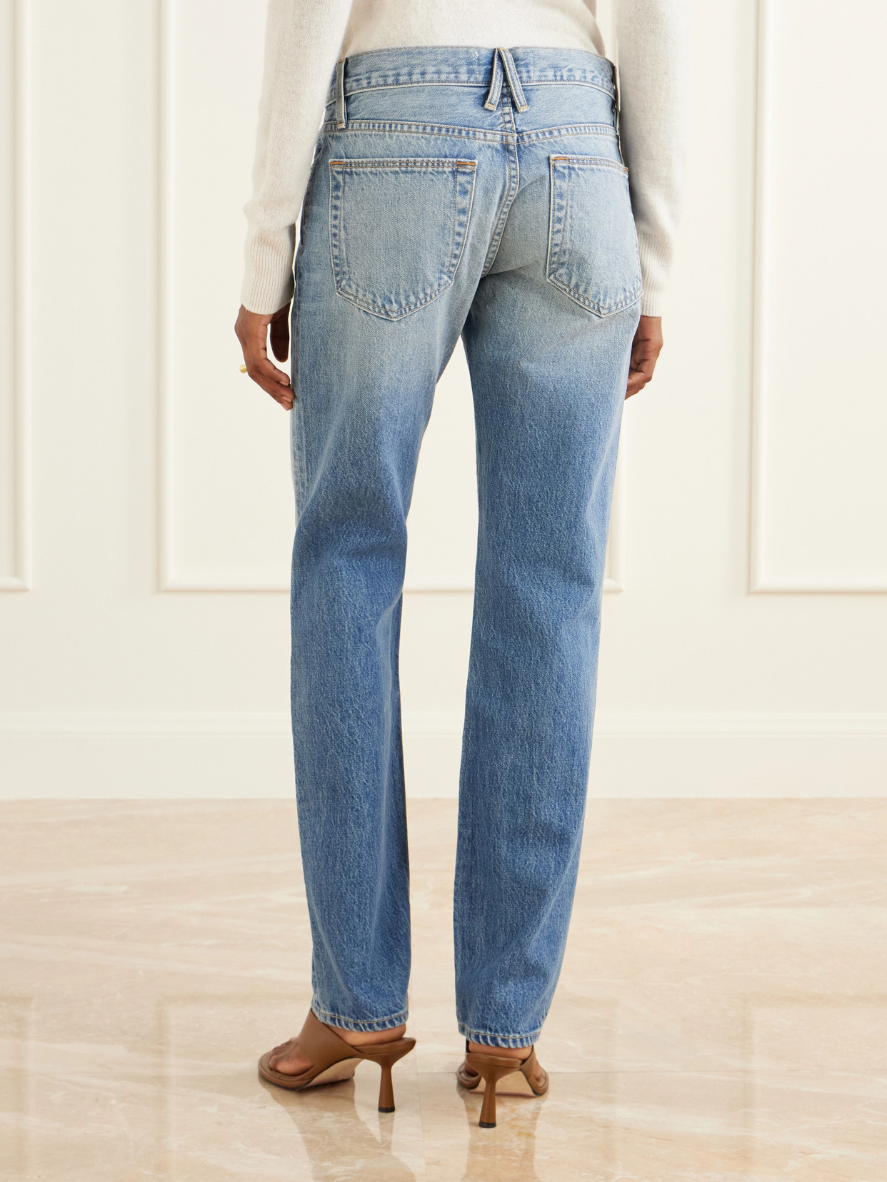 Isabel Low-Rise Straight-Leg Jeans