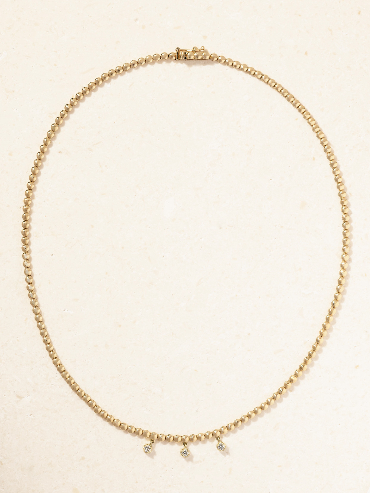 Jennifer Meyer 18-karat Gold Diamond Necklace