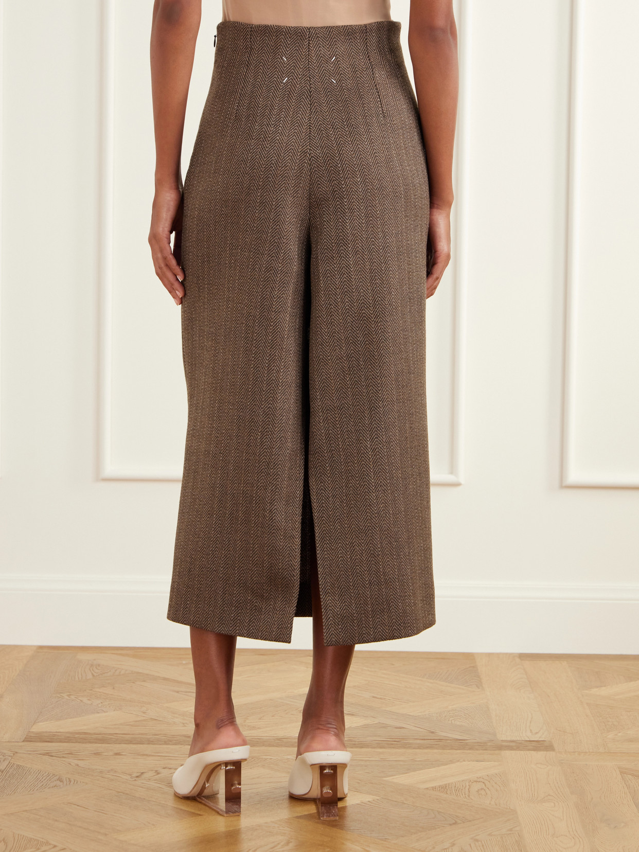 Wool-Herringbone Midi