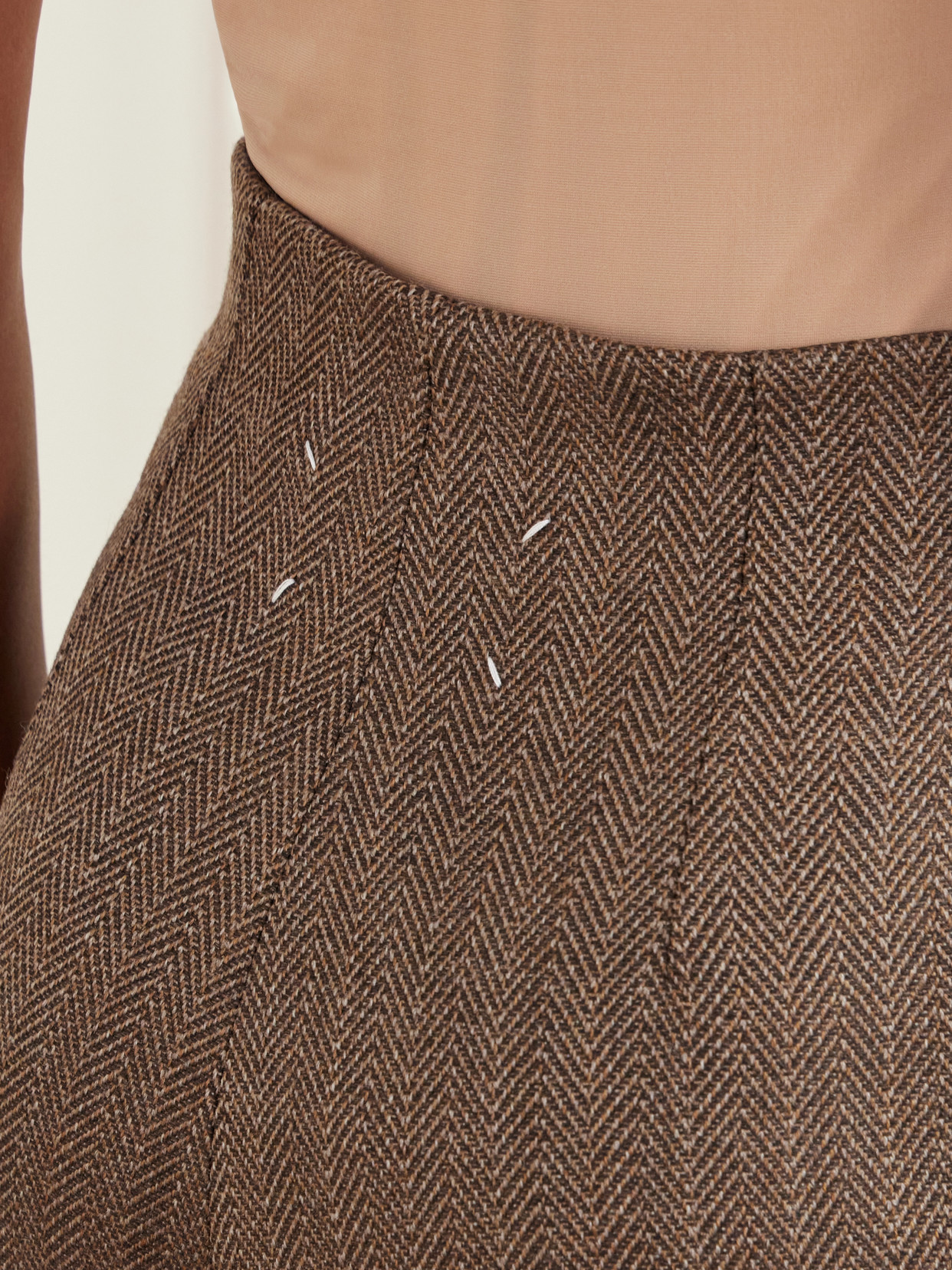 Wool-Herringbone Midi
