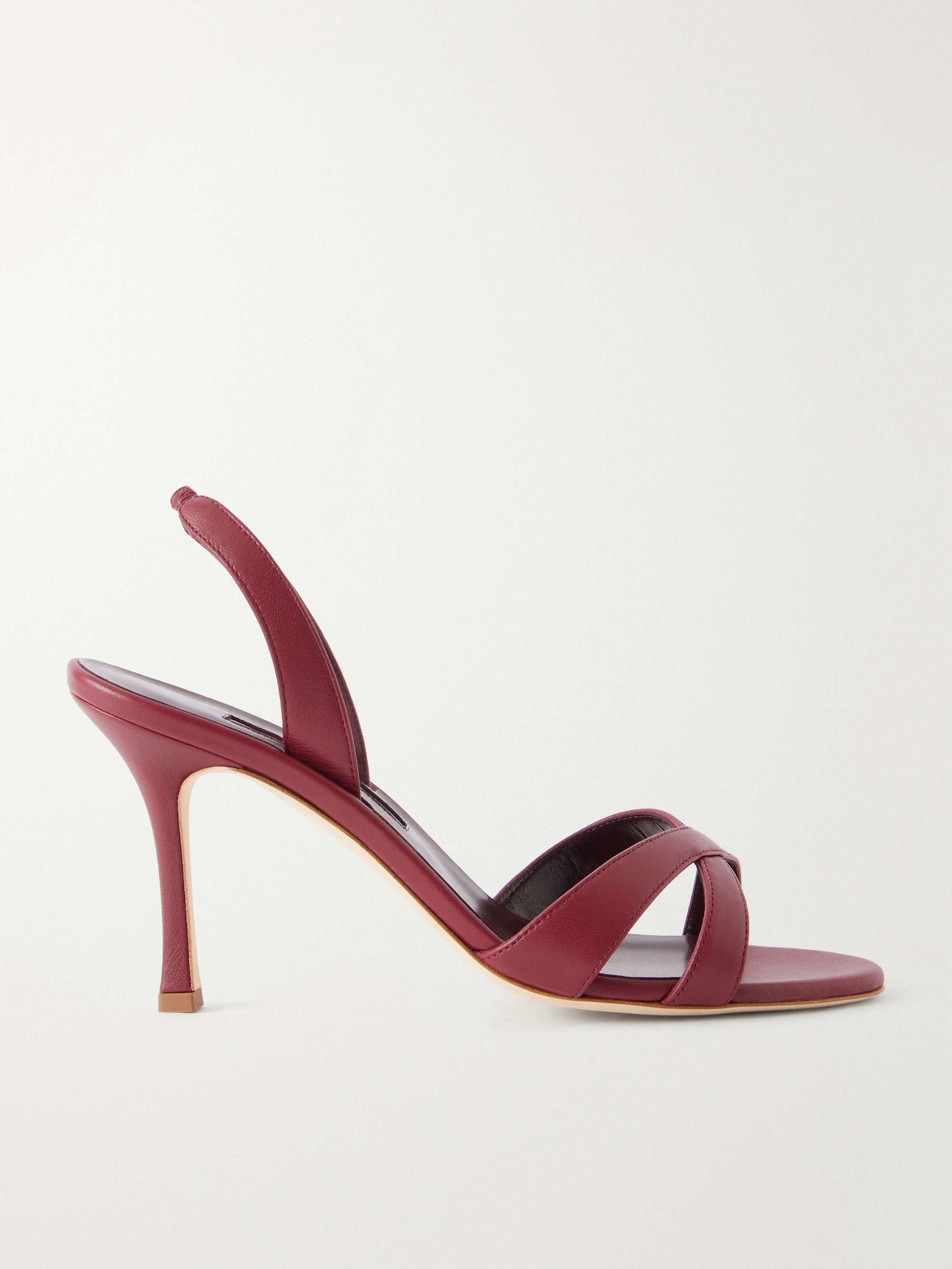 MANOLO BLAHNIK Callasli 90 leather slingback sandals
