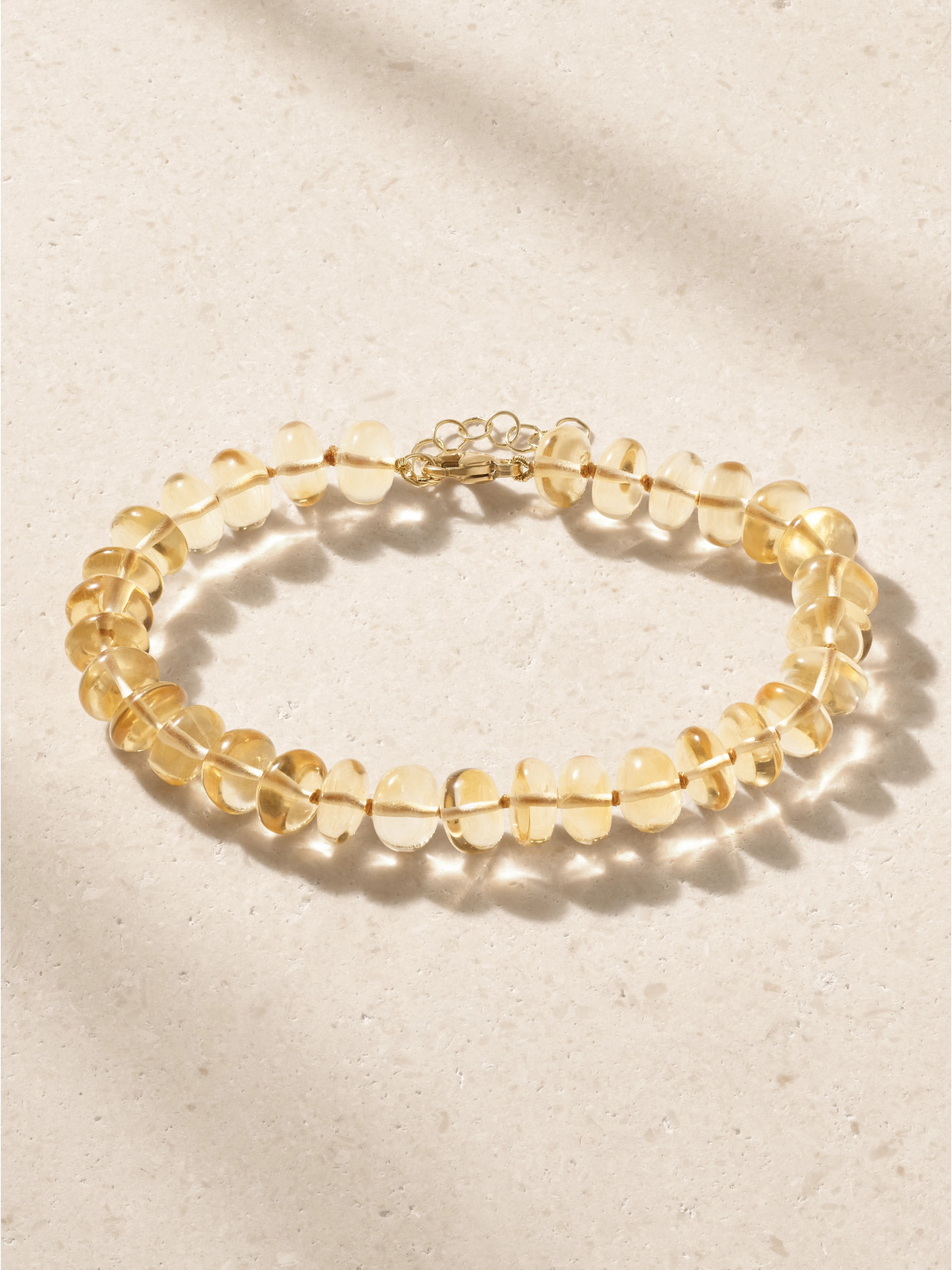 Jia Jia 14-karat Gold Citrine Bracelet In Yellow