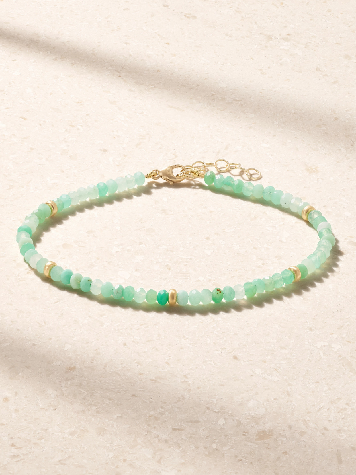 Jia Jia 14-karat Gold Chrysoprase Bracelet In Green